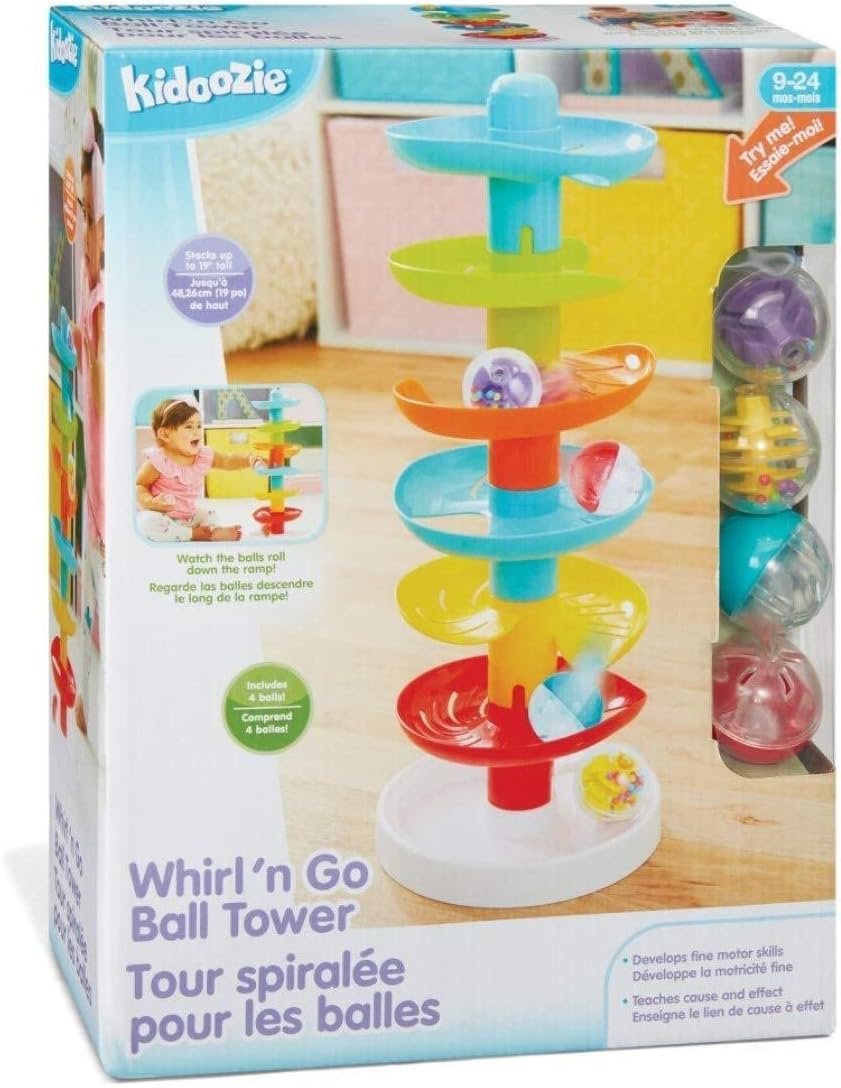 HotKidoozie Ball Drop | Toddler Toy | Learning & Developmental Tower | Activity & Educational Preschool Toys & Games