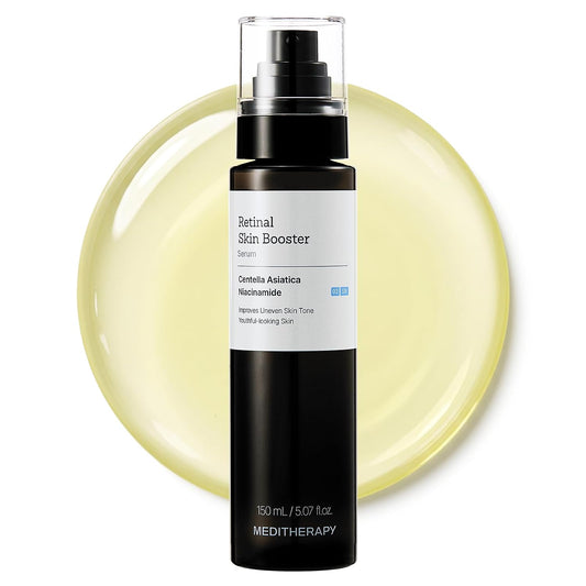 HotMEDITHERAPY Retinal Skin Booster Serum 5.07 fl oz | Retinaldehyde, Niacinamide, Cica | Korean Hydrating Face & Body Serum for Dull, Uneven Skin, All Skin Types, K-Beauty