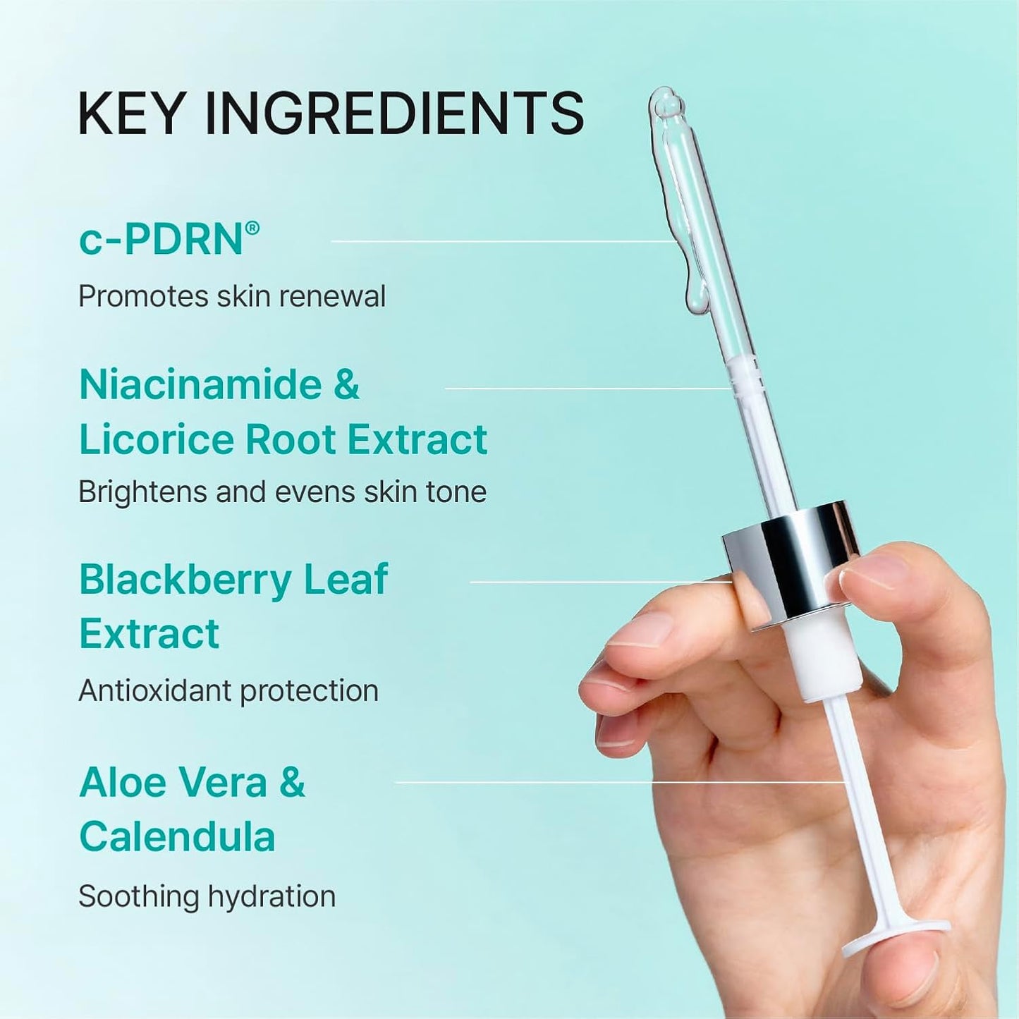 HotREJURAN® Turnover Ampoule, c-PDRN® – Original Salmon DNA PDRN Face Serum for Rejuvenation, Firming, Hydration & Youthful Glow, Refines Skin Texture. Korean Skincare (1.01 fl oz)