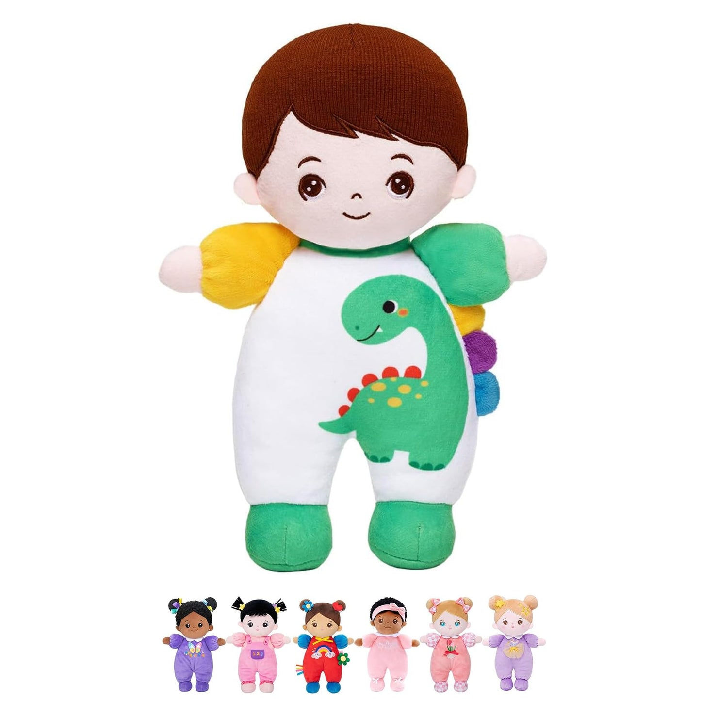 Hot OUOZZZ Soft Plush Baby Doll 10" Tulip Pink Snuggle Buddy | First Birthday Toys for 1 Year Old Girl, Ideal 1 Year Old Girl Gifts & Baby Girl Gifts, Cuddly Toy for Infants & Toddlers