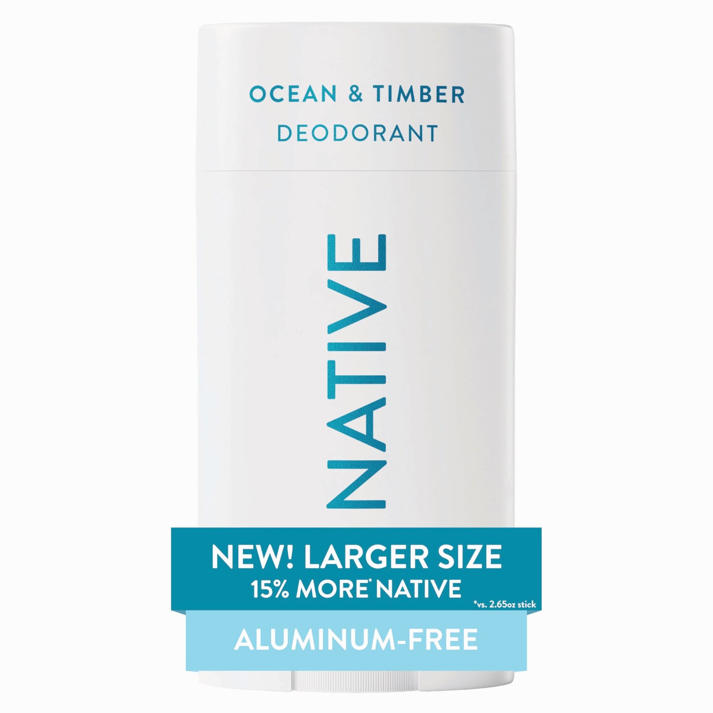 HotNative Aluminum Free Deodorant, Cashmere & Rain, Large Size Stick, 72 Hour Odor Control, for Women & Men, Contains Naturally Derived Ingredients, 3.1 oz