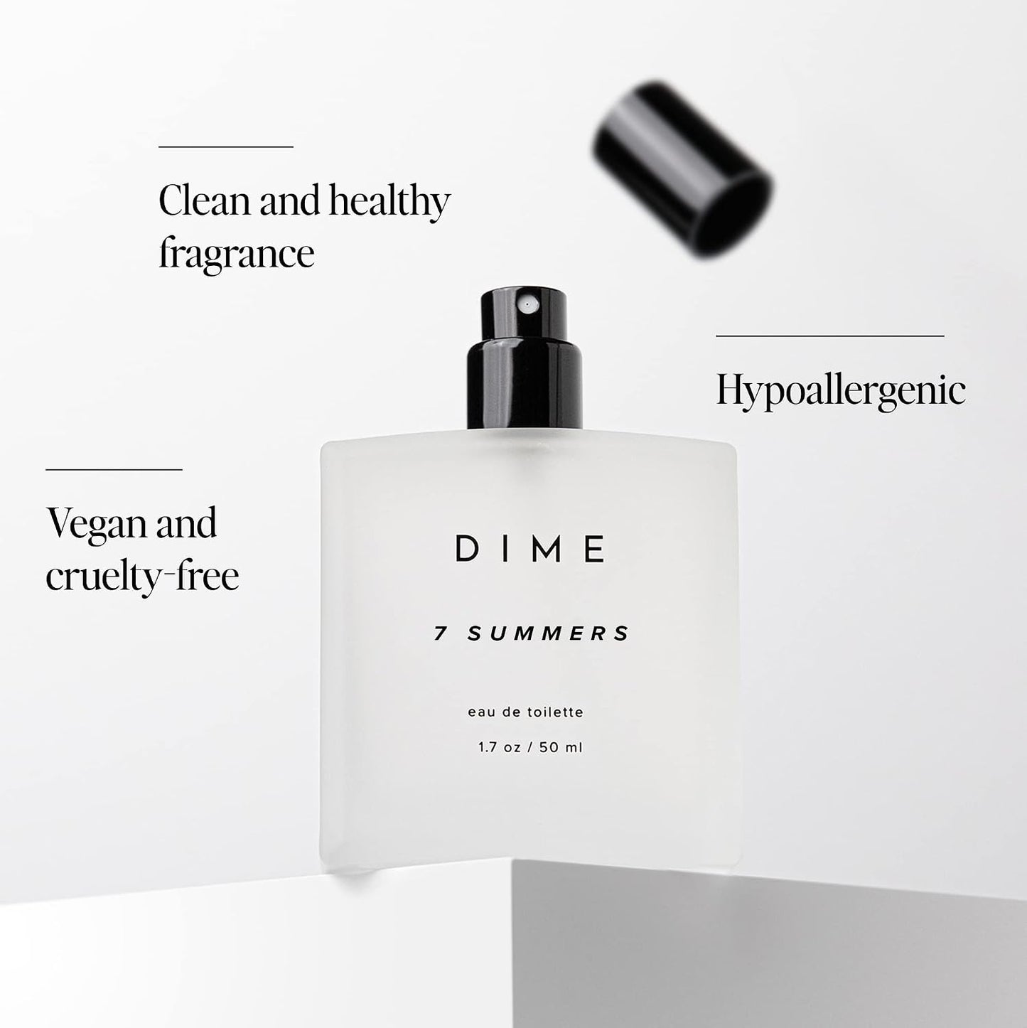 HotDIME Beauty 7 Summers Perfume for Women - Sweet Floral Eau de Toilette with Bergamot, Vanilla Orchid and Coconut, Clean, Vegan, Cruelty-Free Fragrance, 1.7 oz / 50 ml