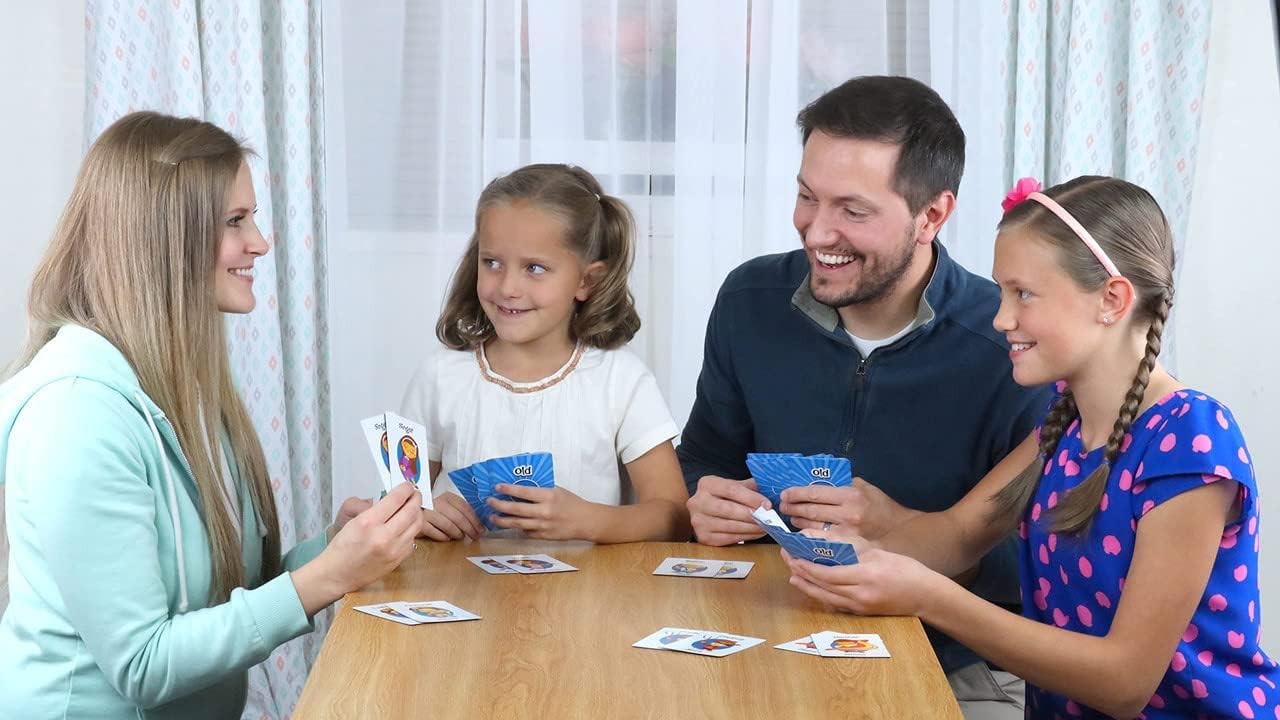 HotRegal Games Card Games for Kids - Go Fish, Crazy 8's, Old Maid, Slap Jack, Garbage Monster, War - Simple & Fun Classic Family Table Games - Games May Vary (6 Set)