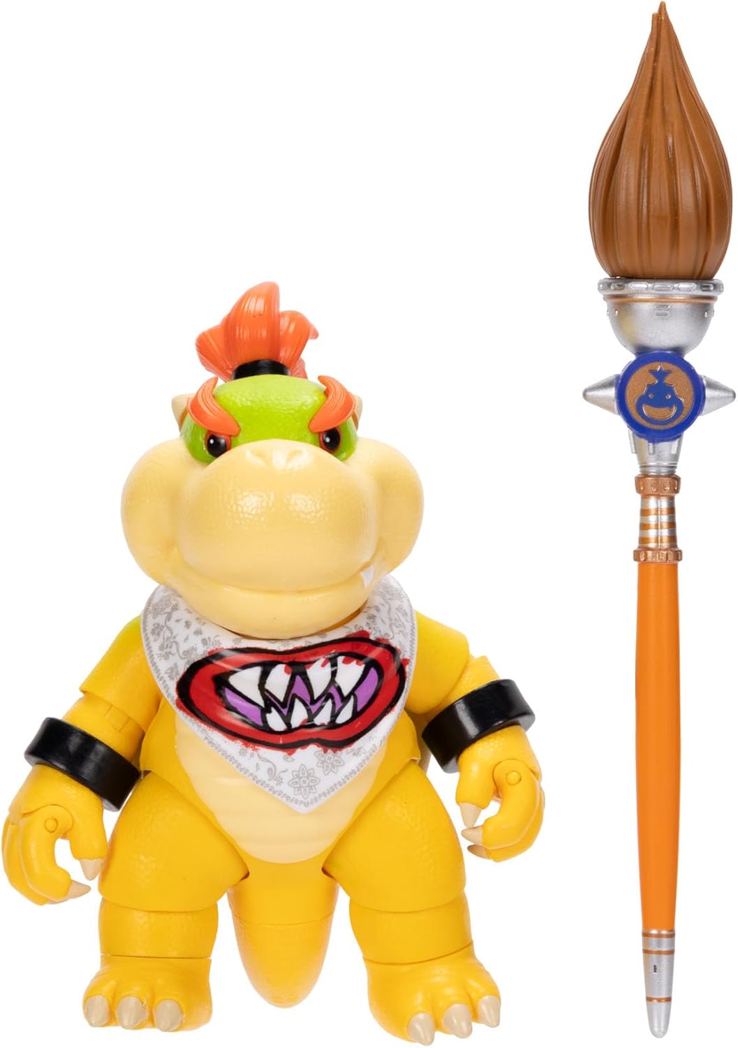Hot The Super Mario Galaxy Movie 5” Action Figures Series 1 – Bowser Jr. Figure with Paint Brush Accessory - Premium Details and 17 Points of Articulation