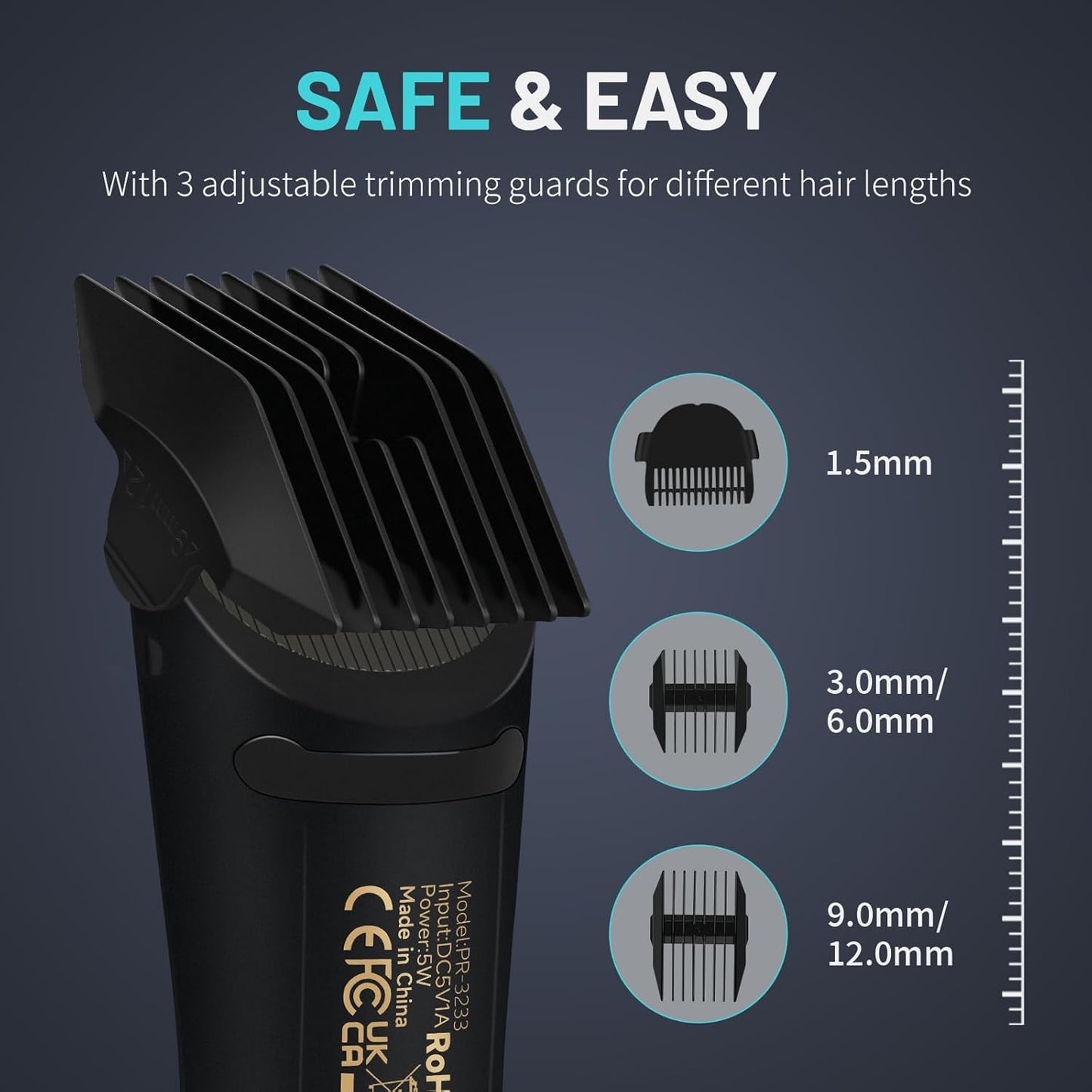 HotPRITECH Manscape Body Hair Trimmer - Waterproof Pubic Hair Ball Trimmer, Ceramic Blade Shavers Electric Razors for Men with USB-C Charging, Wet/Dry Use, Nick-Free Mens Grooming Kits, Gifts for Men