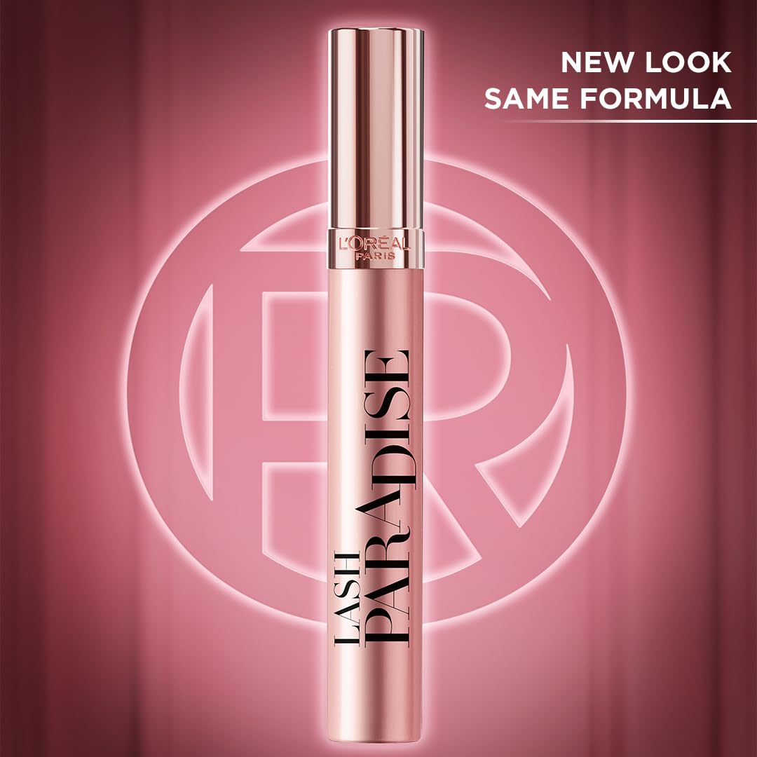 HotL'Oreal Paris Makeup Voluminous Lash Paradise Mascara, Voluptuous Volume, Intense Length, Feathery Soft Full Lashes, No Flaking, No Smudging, No Clumping, Blackest Black, 0.25 Fl Oz (Pack of 1)