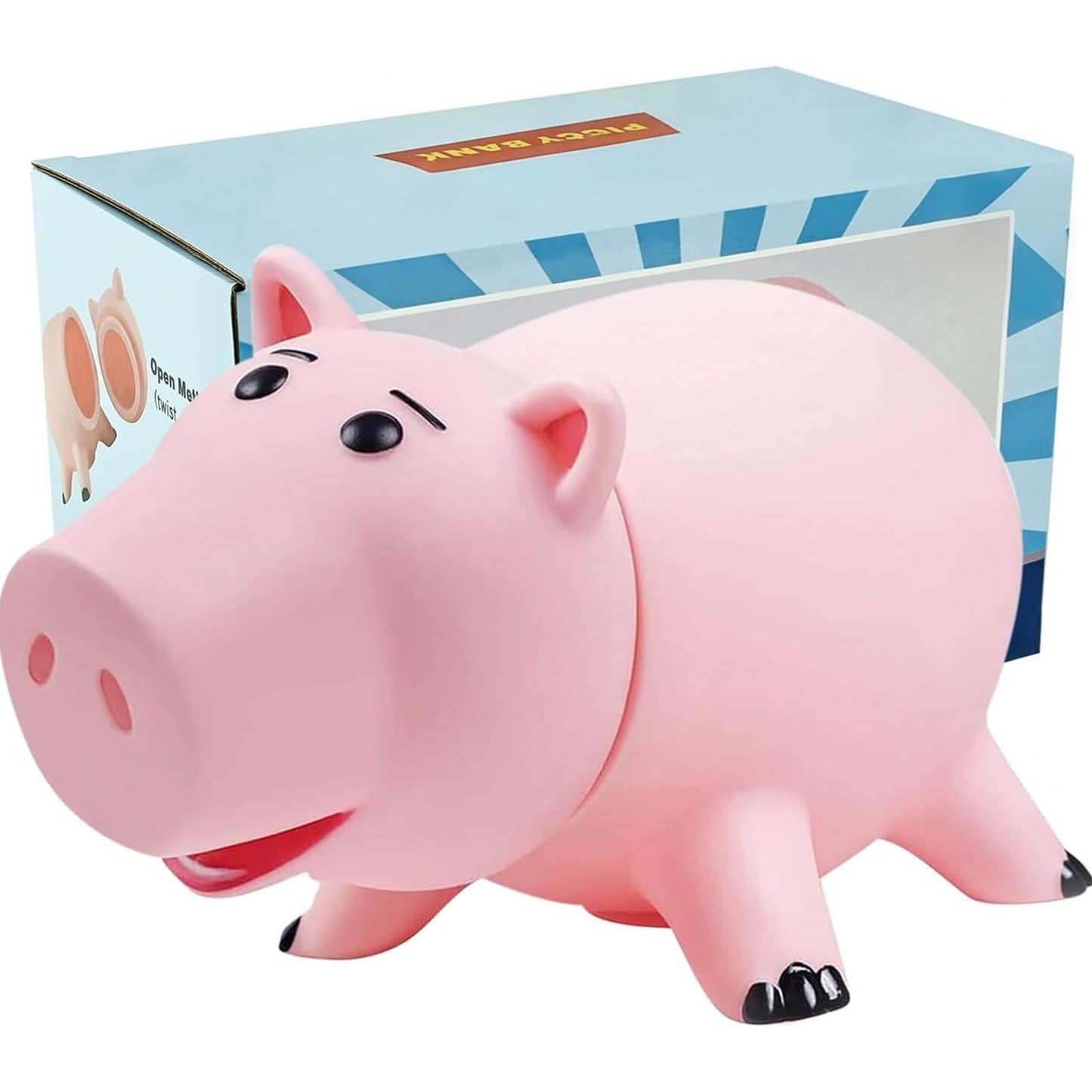 HotPiggy Bank Unbreakable Cute Pink Pig Money Bank Plastic Saving Coin Bank for Kids Christmas Birthday Gift