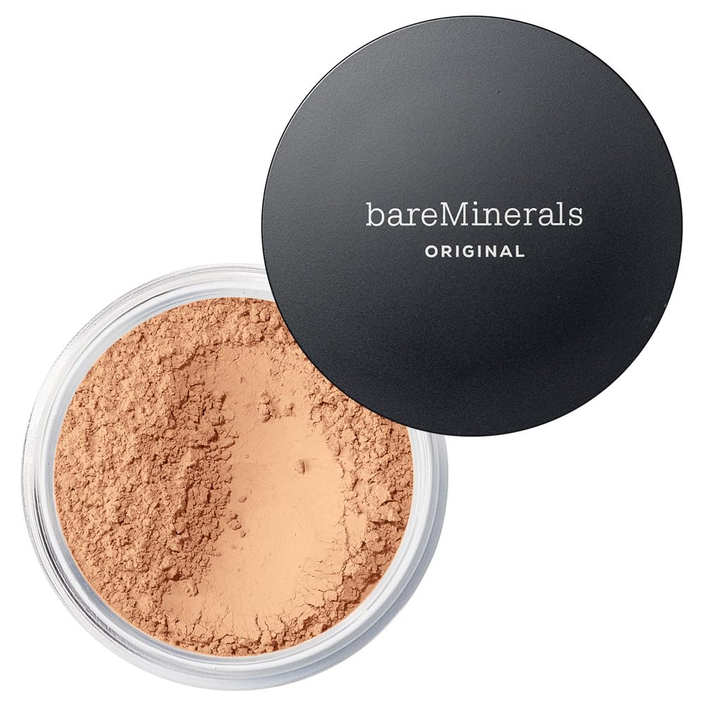 HotbareMinerals Original Loose Powder Foundation SPF 15 - Powder Face Makeup with Added Sun Protection - Sheer to Full Coverage Foundation