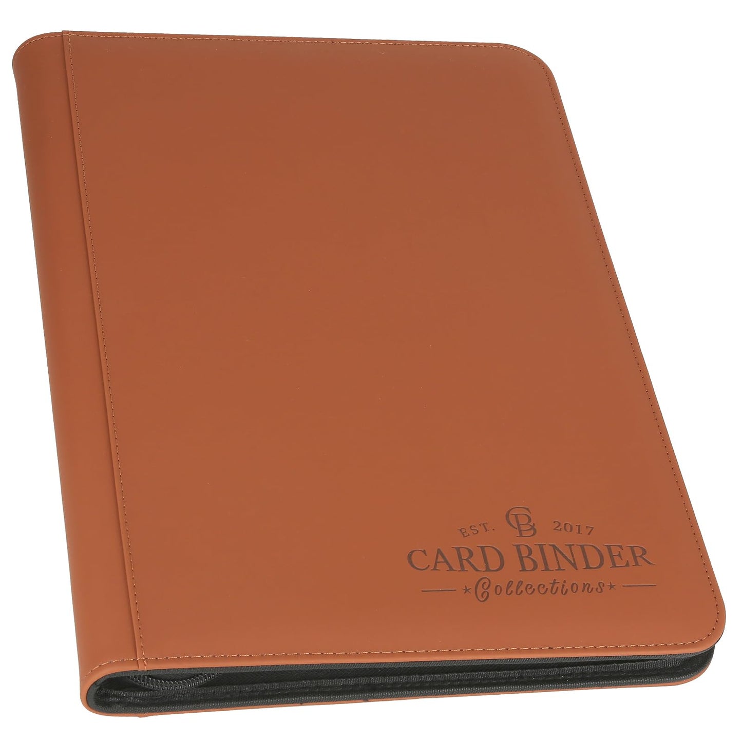 Hot 9 Pocket Card Binder, Premium Zip Trading Card Binder, 540 Double Sided Pocket PU Collection Binder, Collector Album, Card Folder for MTG, TCG, Sports Cards (Black)