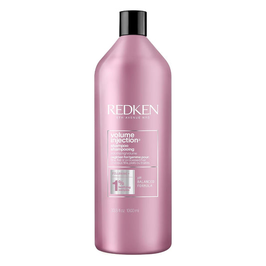 HotRedken Volume Injection Shampoo For Fine Hair - Adds Lift & Body, Volumizing & Detangling Without Weighing Down, Paraben Free