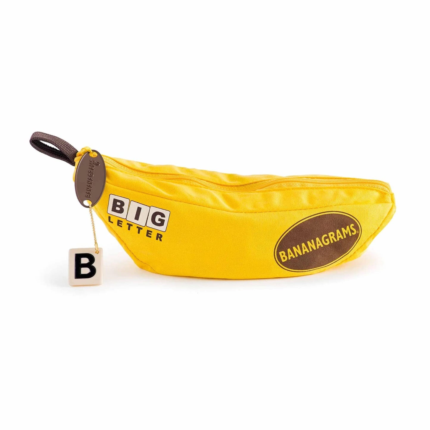 HotBananagrams Classic Word Game, 144 Tiles in Banana Pouch, Travel Game | Fast-paced spelling & anagram game for 1-8 players; portable pouch, educational wordplay for kids and adults ages 7+