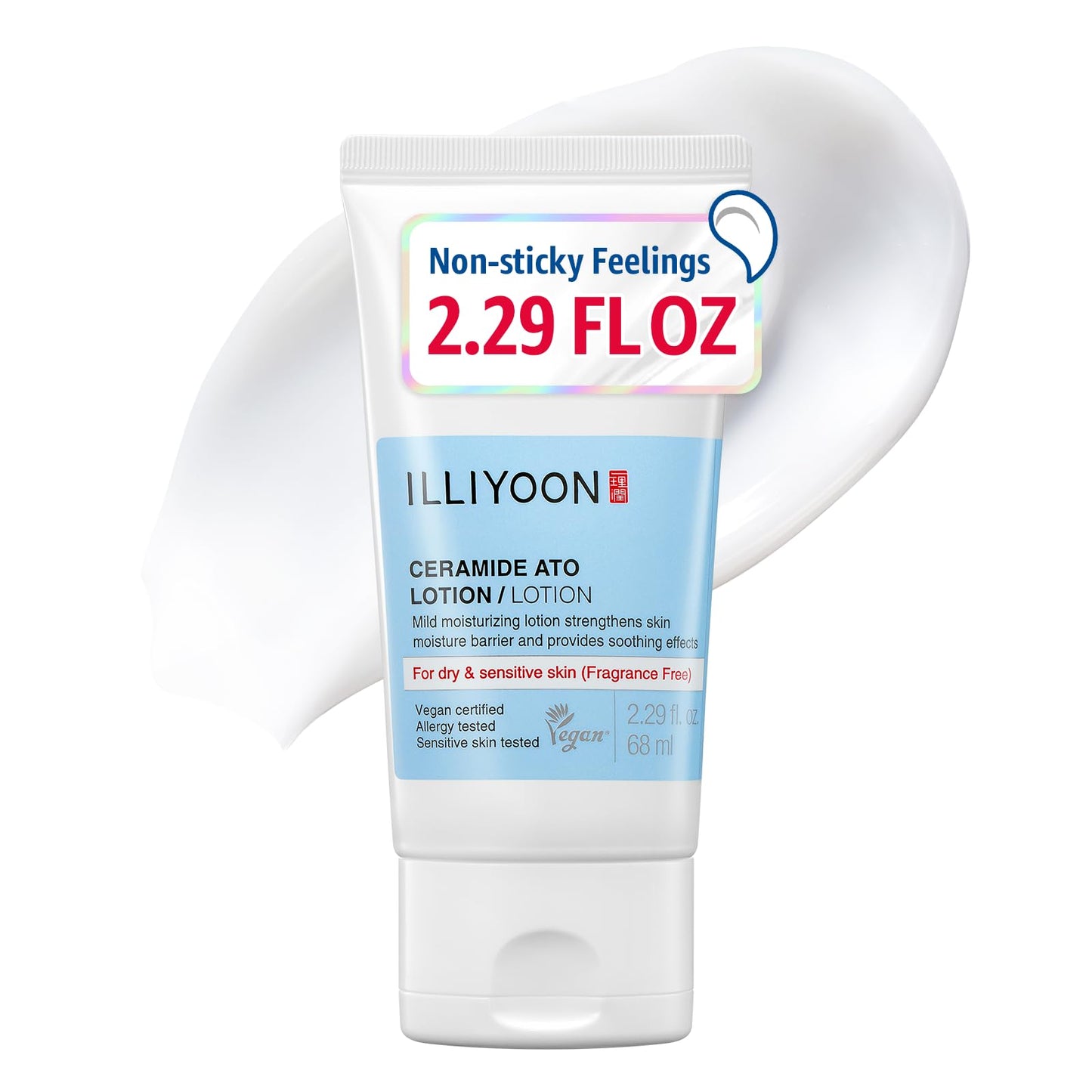 HotILLIYOON Ceramide Ato Lotion 528ml(17.85oz) | Daily Moisturizing Lotion for All Skin Types | Deep Moisturizing and Soothing Effect | Korean Skin Care