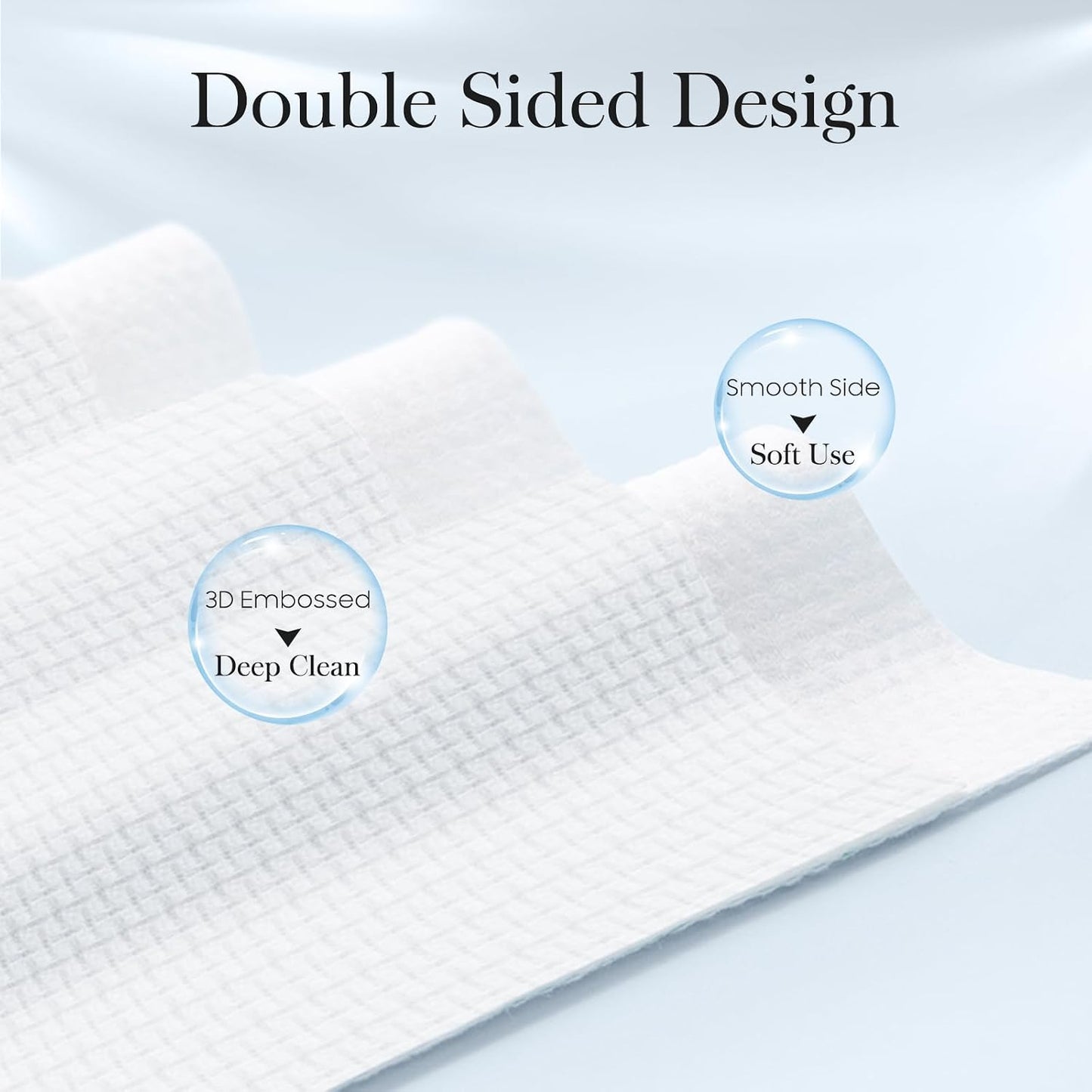HotFygrip 2 Pack of 50 count XL Disposable Face Towels 10” x 12”, 100% Viscose Fibre, Soft & Skin Friendly Face Towelettes Disposable, Facial Tissue Wipes for Women Cleansing