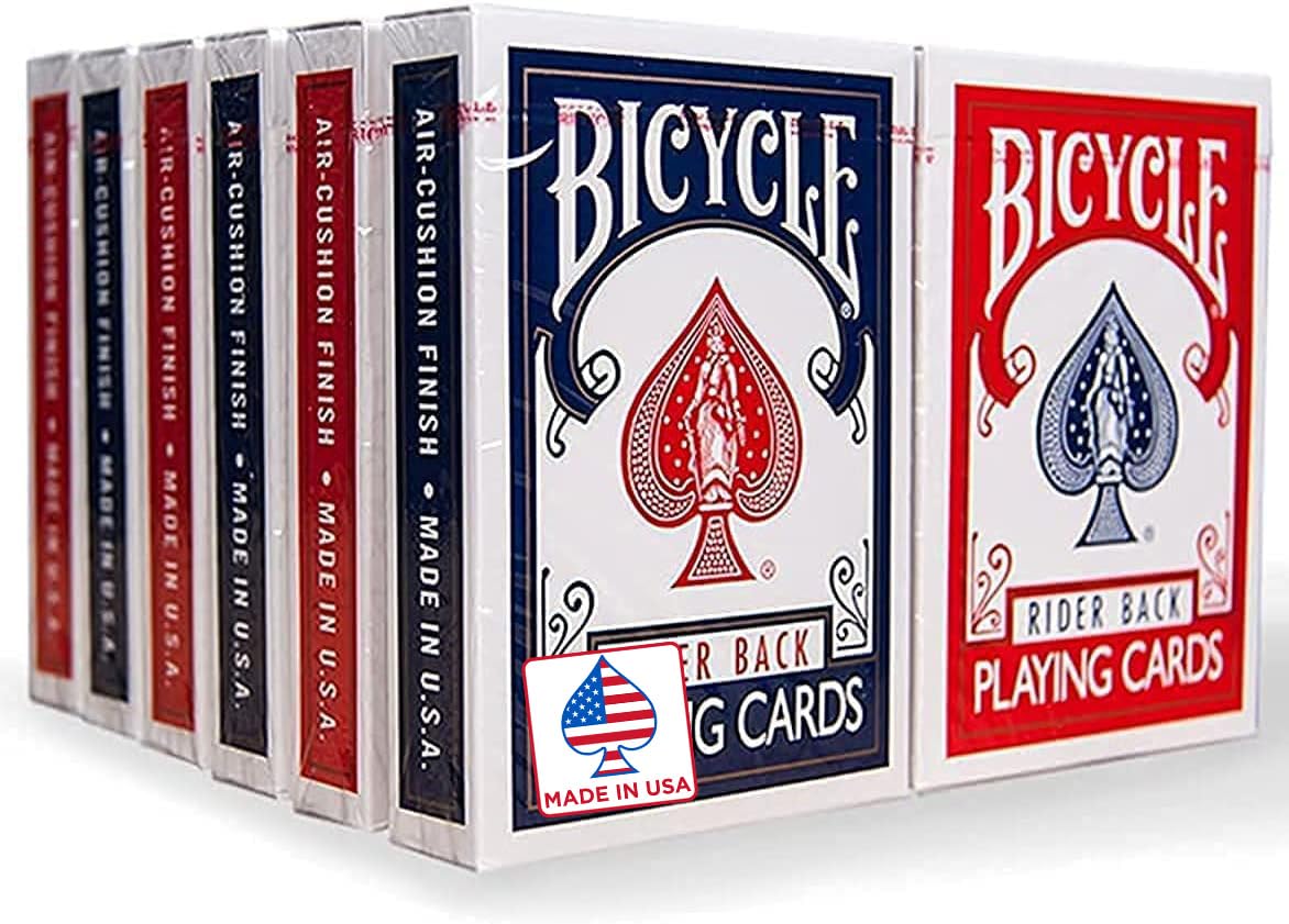 HotBicycle Waterproof Playing Cards Red Plastic Deck Pool Beach | 100% waterproof and washable, Modern Cupid Back design, Protective clamshell case included, Durable yet flexible