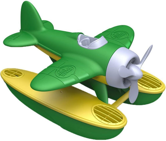 HotGreen Toys Seaplane in Green Color - Bpa Free, Phthalate Free Floatplane for Improving Pincers Grip. Toys and Games