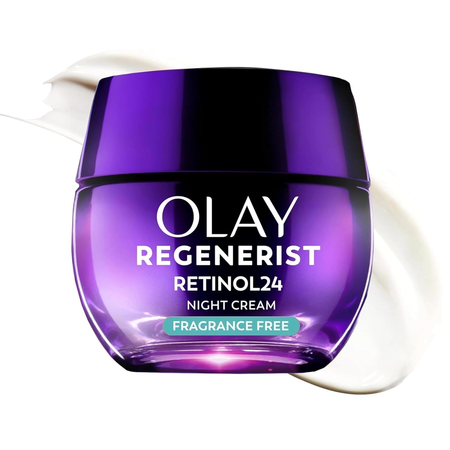 HotOlay Regenerist Radiance Retinol Face Moisturizer: Smooth & Renew Cream for Women - Fragrance-Free, Anti-Aging, Anti-Wrinkle, Tightening & Brightening - 2 Oz