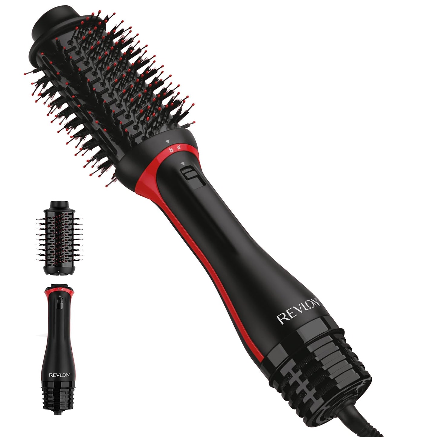 HotREVLON One-Step Volumizer Hair Dryer and Styler – Easy Salon-Style Blowouts – Less Frizz, More Shine, and Reduced Heat Damage, for All Hair Types and Lengths (Black)