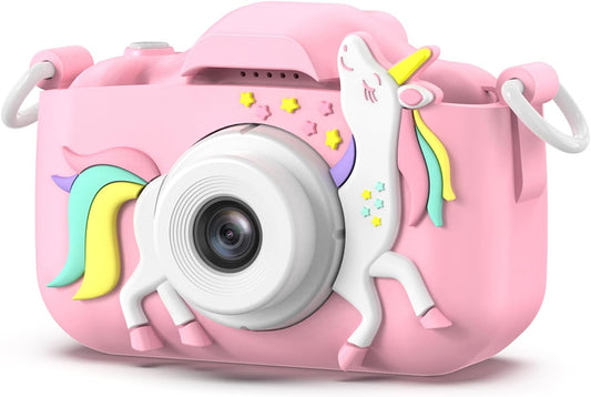 HotGoopow Kids Camera Toys for 3-8 Year Old Girls Boys,Children Digital Video Camcorder Camera with Cartoon Soft Cover, Best Chritmas Birthday Festival Gift for Kids