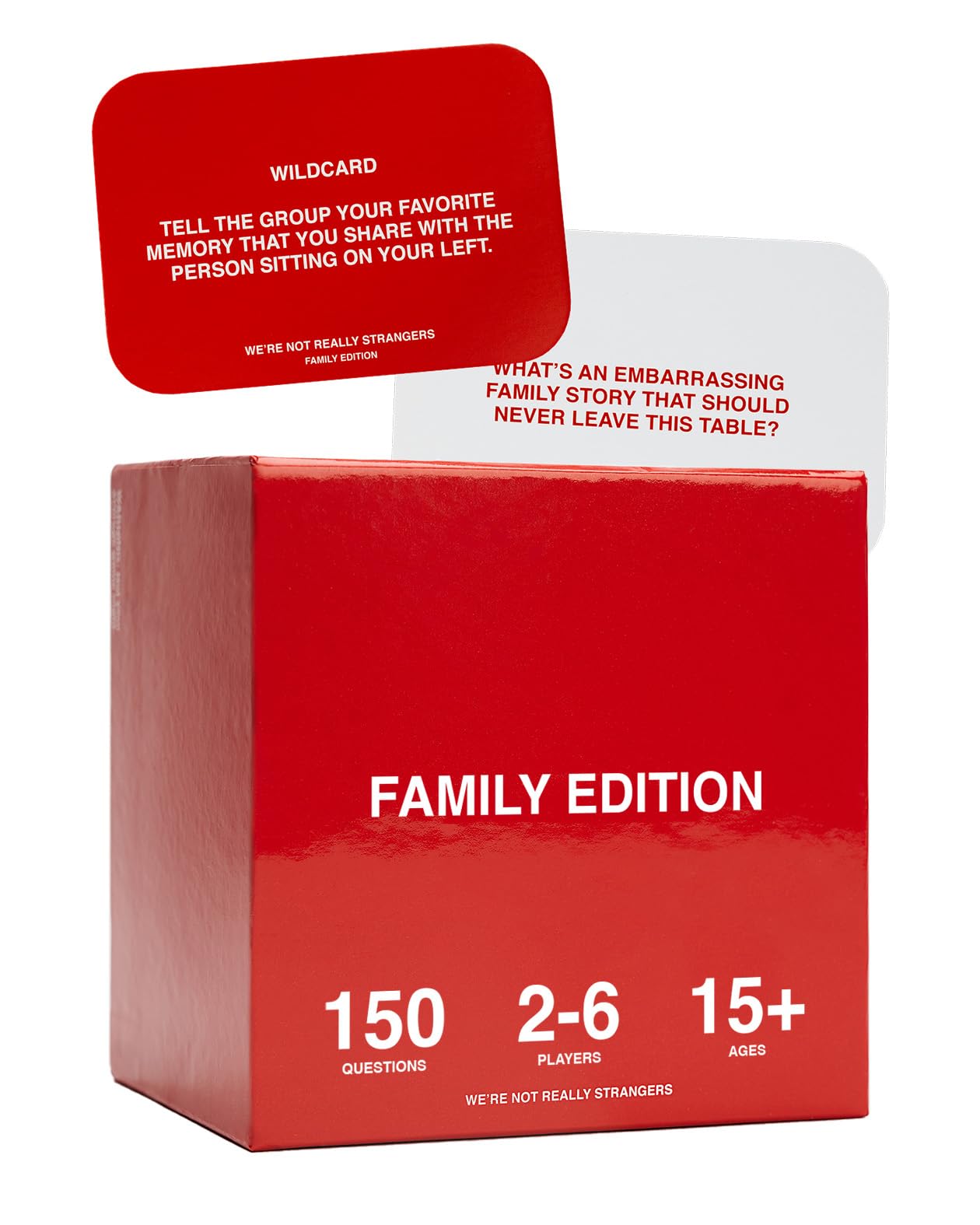 HotWE'RE NOT REALLY STRANGERS Kids Edition Card Game - 150 Conversation & Activity Cards for Kids, Adults, & Teens – for Fun Memorable Family Game Nights and Kid’s Party, Ages 5+, 2-6 Players