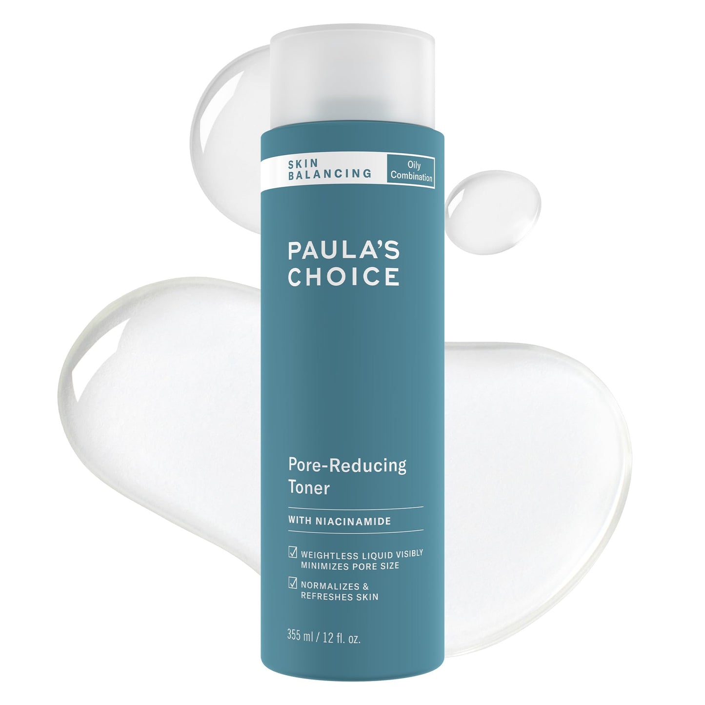 HotPaula's Choice SKIN BALANCING Pore-Reducing Face Toner with Niacinamide, for Oily Skin & Combination, Minimizes Large Pores, Controls Oil & Shine, Hydrates & Replenishes, Fragrance-Free