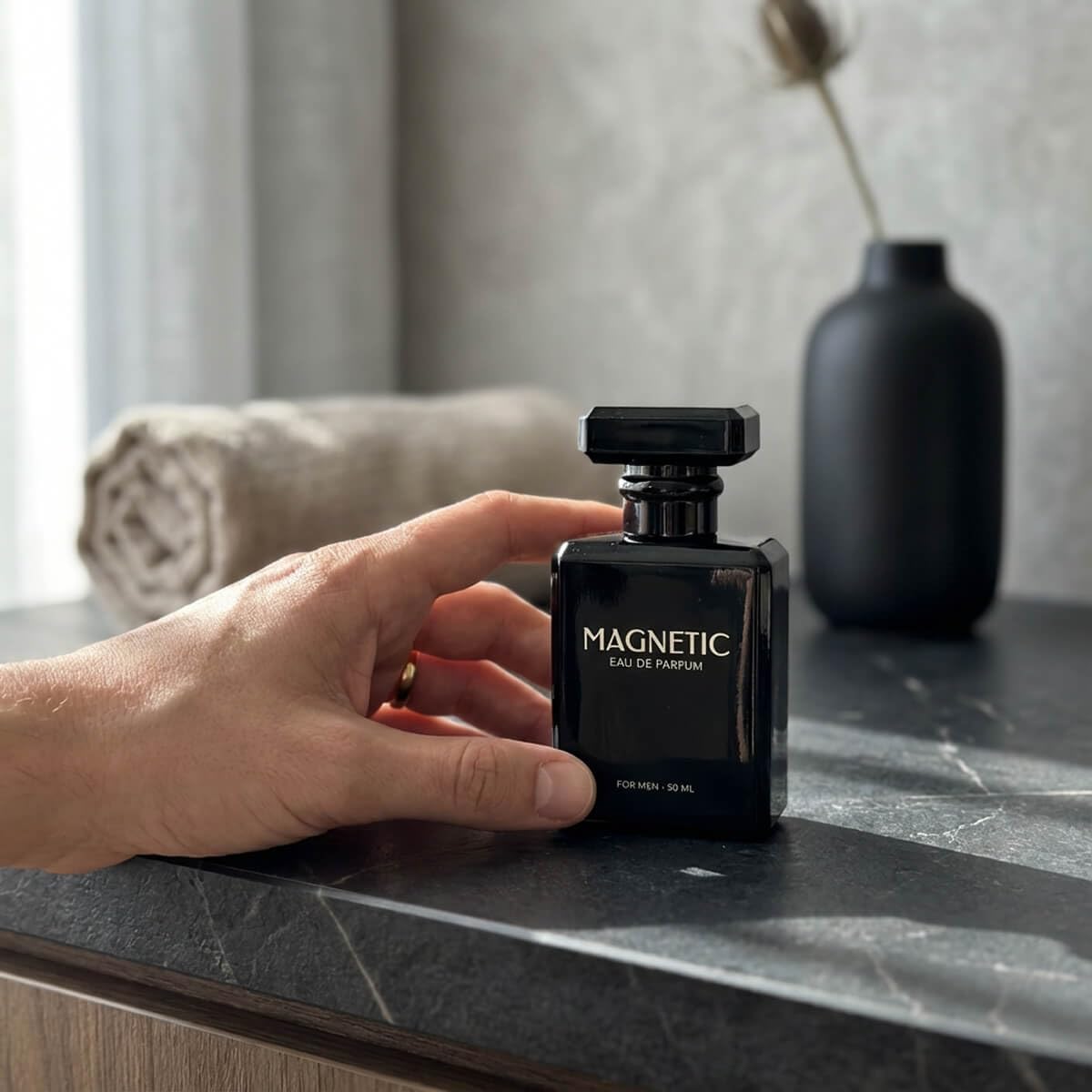 Hot Magnetic Eau de Parfum, Pheromone Cologne for Men - Bold, Long-Lasting Fragrance, Infused Formula, 50mL, 1.7 fl oz - Magnetic