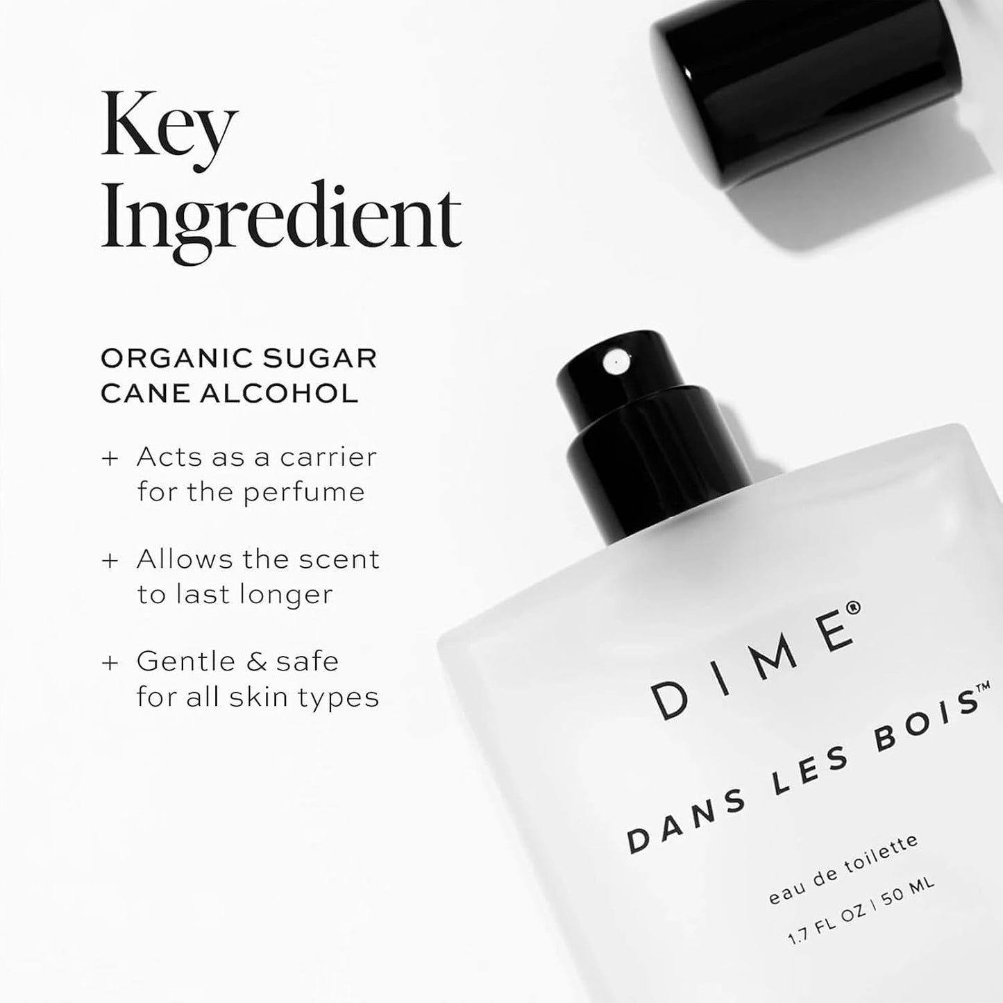 Hot DIME Beauty Perfume Dans Les Bois - Woody Floral Perfume for Women with Cedarwood, Saffron & Night Jasmine, Clean Fragrance, Eau de Toilette, Vegan, 1.7 oz / 50 ml