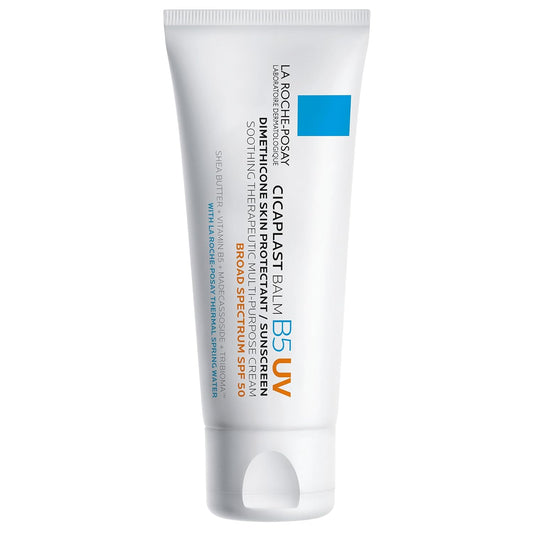 HotLa Roche-Posay Cicaplast Balm B5 SPF 50 with Centella Asiatica 1.35oz | Multi-purpose cream with panthenol, shea butter, tribioma, zinc oxide sunscreen. Skin protectant for dry skin.