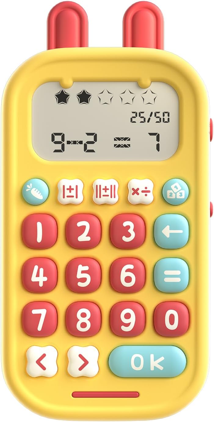 Hotalilo Math Games for Kids Ages 5-12, Portable Math Toys for Practicing Addition, Subtraction, Multiplication and Division, Fun Educational Toy with 5 Modes, 19 Math Games, and 50K Math Questions