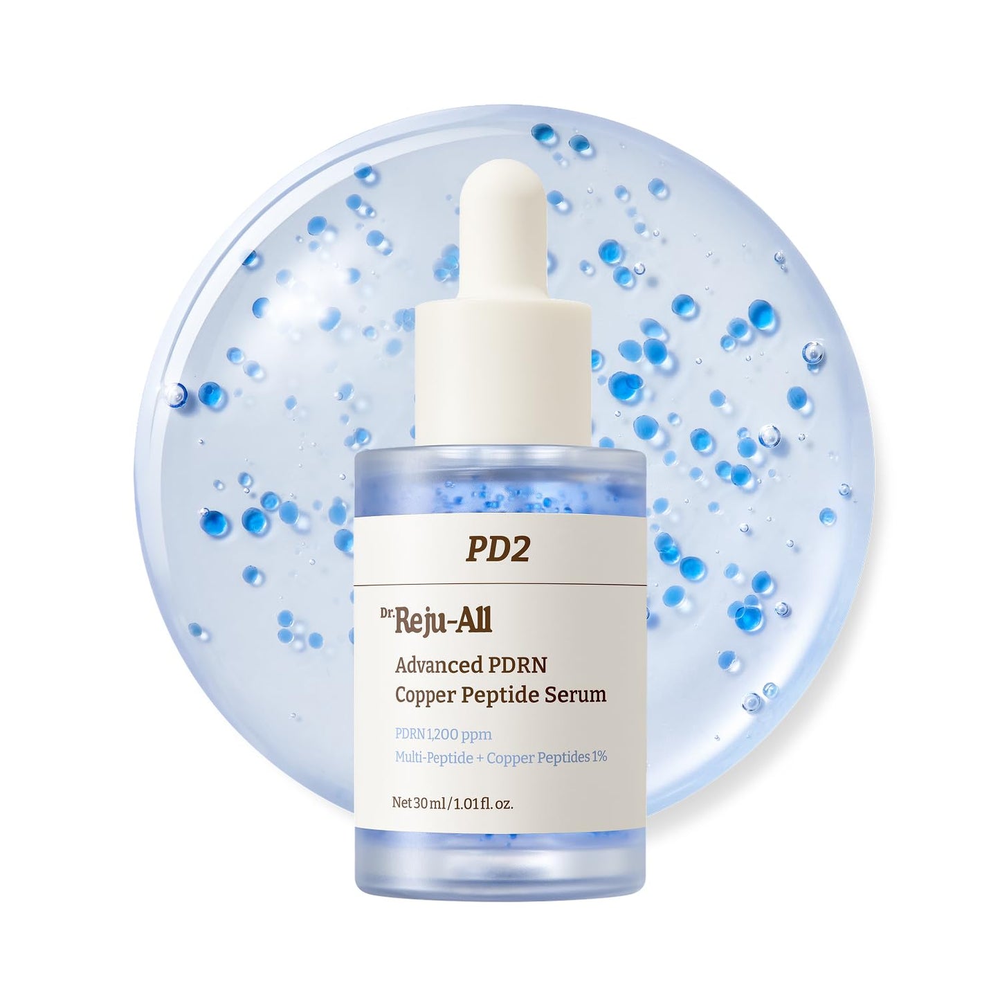 HotDr.Reju-All Advanced PDRN Copper Peptide Serum – GHK-Cu with PDRN Serum for Face – Copper Peptides for Firming & Skin Elasticity – with Hyaluronic Acid & Hydrolyzed Collagen Peptides – 1.01 Fl Oz