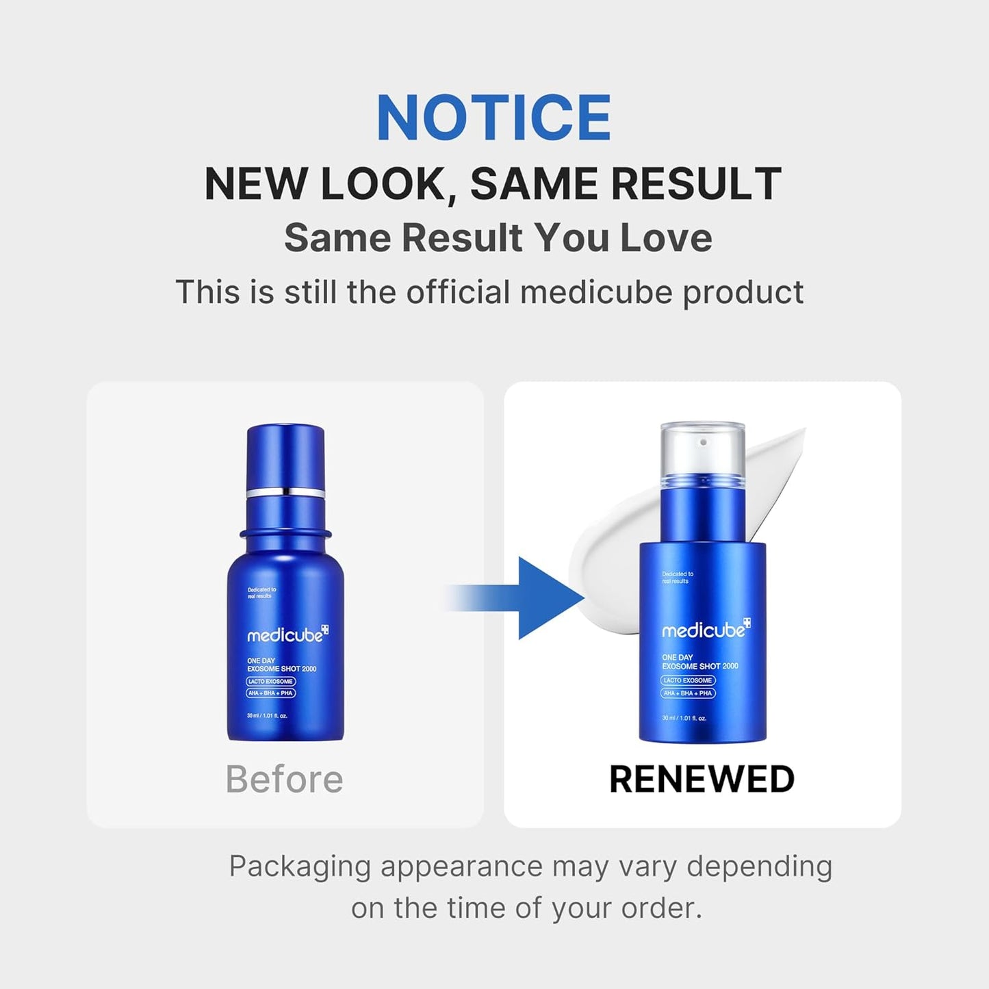 Hotmedicube Exosome Shot Zero 2,000 PPM Spicule Facial Serum | Liquid Skin Booster Serum | Exosome, AHA+BHA+PHA | Pore Care, Dead Skin Cells, Skin Texture | Korean Skincare, 1.01 fl.oz