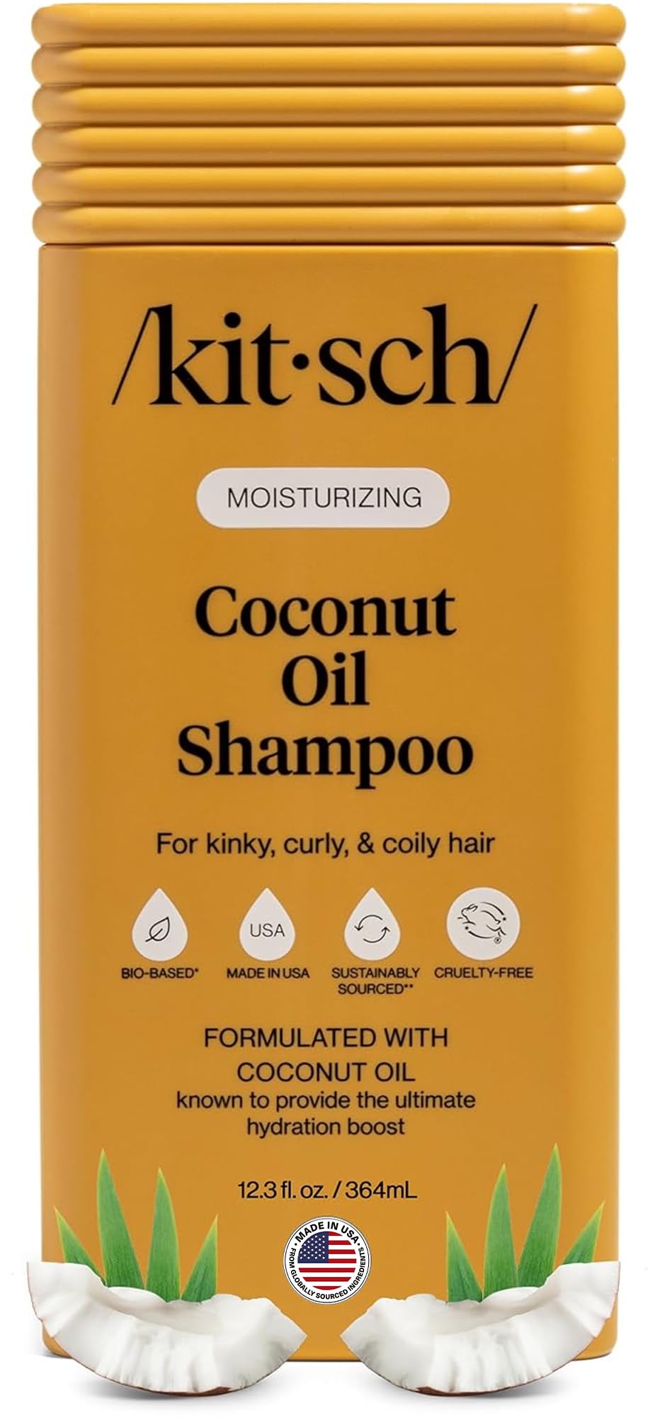 HotKitsch Rosemary & Biotin Shampoo for Hair Growth – Made in USA, 12.3 oz | Volumizing Shampoo for Women & Men – Boosts Fullness and Shine After 1 Use – Clean Bio-Based Hair Care – Color-Safe