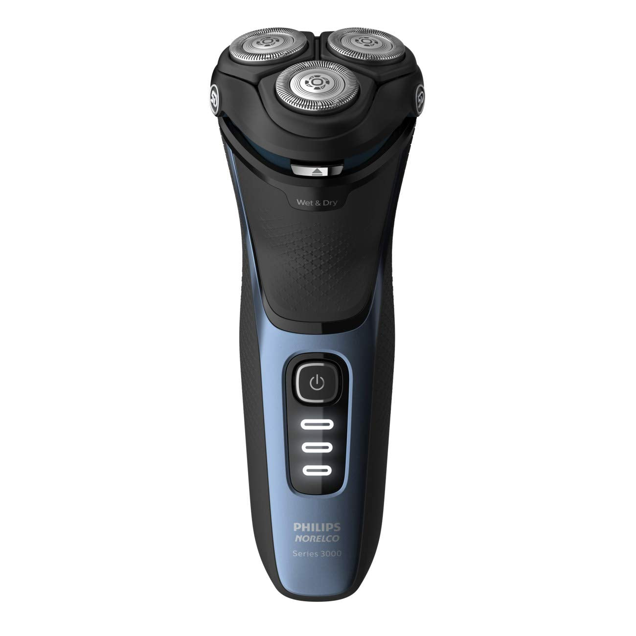 HotPhilips Norelco Shaver 3900 Series, Wet and Dry Electric Shaver, P-Cap, Travel Pouch, Charging Stand, Storm Blue, Model S3341/92