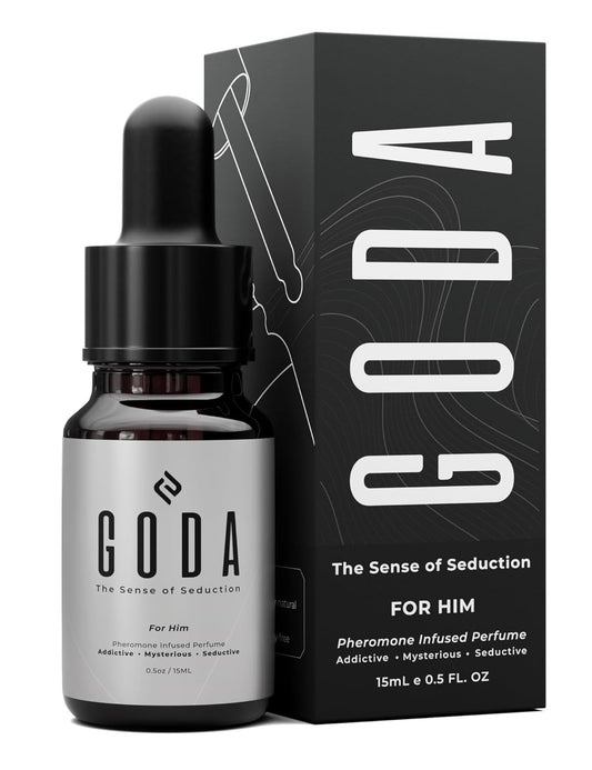 Hot GODA Pheromones Cologne for Men Infused with Real Pheromones – Citrus and Lavender Scent – Sophisticated Fragrance for Confidence and Presence – Perfume for Men – 15ml/0.50 fl oz