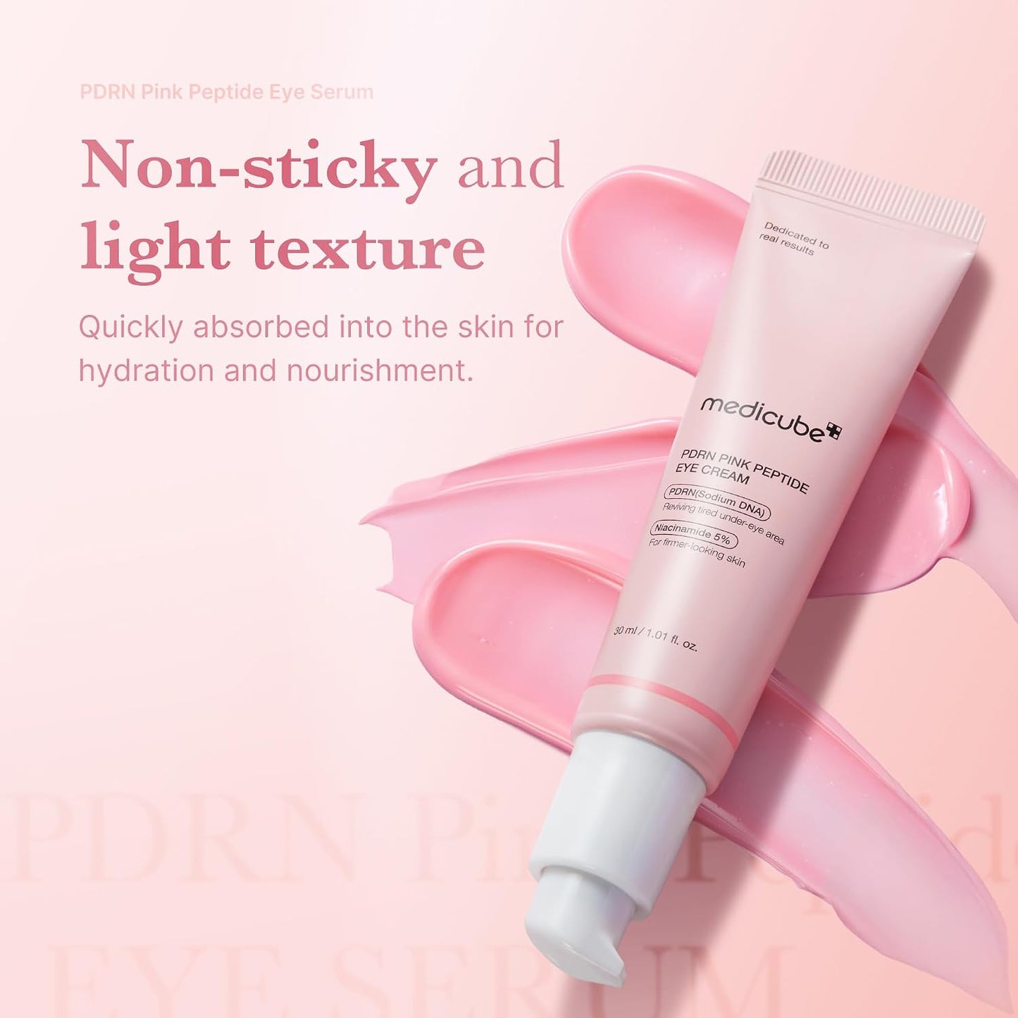 Hotmedicube Eye Serum with Salmon DNA PDRN & Pink Peptides | 99% Purity Retinol for Fine Lines | PDRN & Niacinamide for Uneven Skin Tone | Korean Skincare, 1.01 fl.oz
