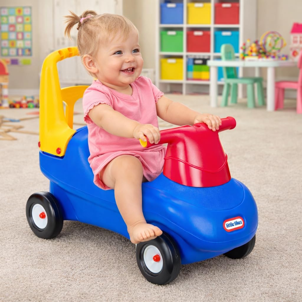 Hot Little Tikes Push and Ride Racer – (Amazon Exclusive), 22"L x 10"W x 17"H with screws