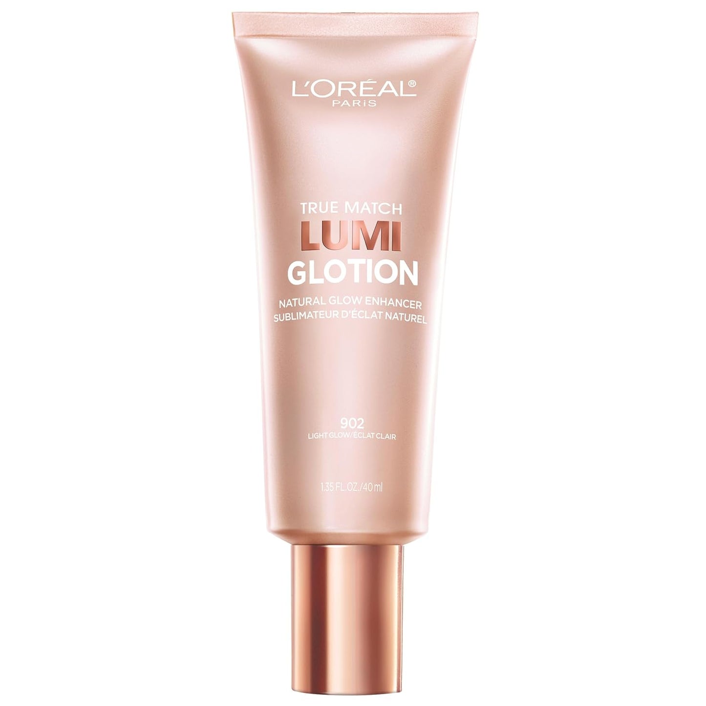 HotL'Oreal Paris Makeup True Match Lumi Glotion, Natural Glow Enhancer, Illuminator Highlighter, Bronzing Drops For a Sun-Kissed Glow For Face and Body, 902 Light, 1.35 fl oz