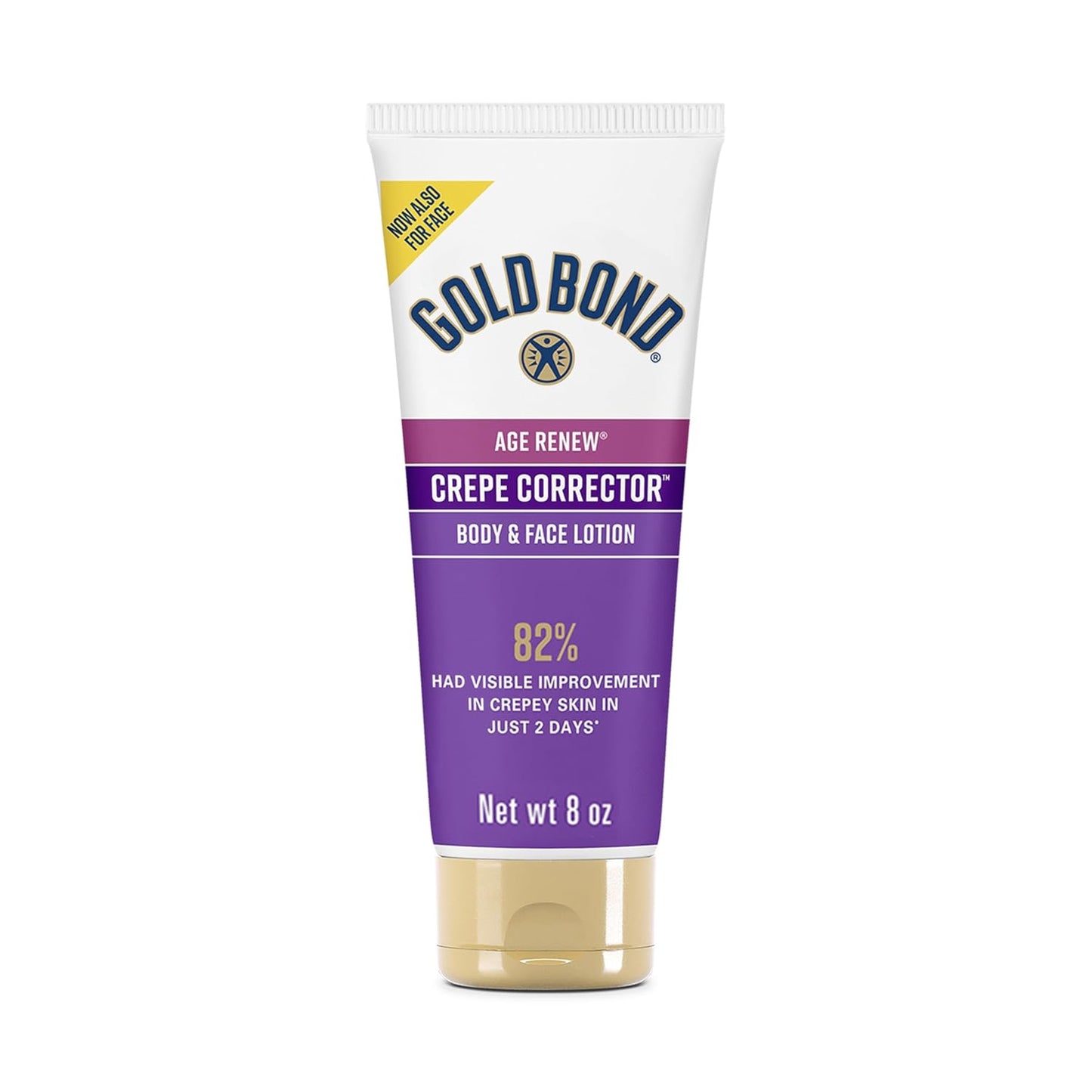 HotGold Bond Age Renew Crepe Corrector Body Lotion, Replenishing & Smoothing Formula, Gold Bond Crepe Corrector Body Lotion, 8 oz