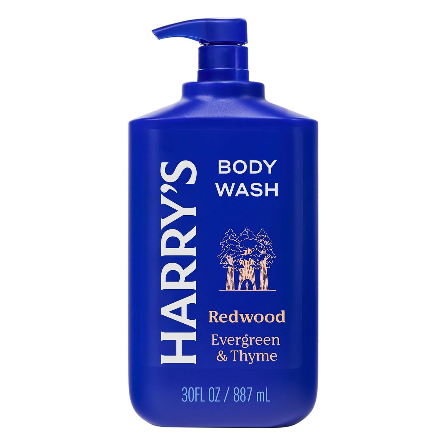 HotHarry's Men's Body Wash - Wildlands - 30 fl oz - Shower Gel for Men - No Parabens, Sulfates, or Dyes