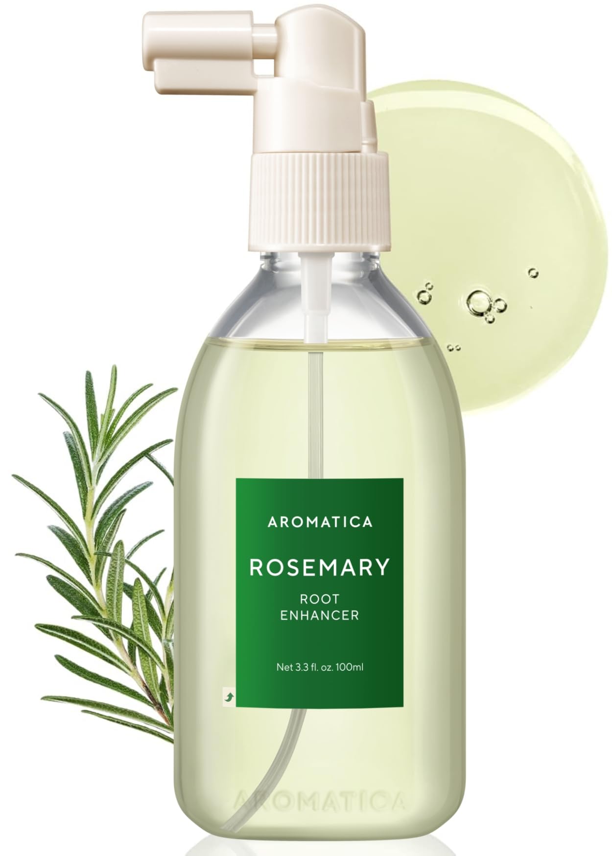 HotAROMATICA Root Enhancer Rosemary Water for Hair Growth spray | Rosemary hair oil & caffeine & biotin, Korean hair care for hair thinning & loss, free from silicone, paraben and sulfate