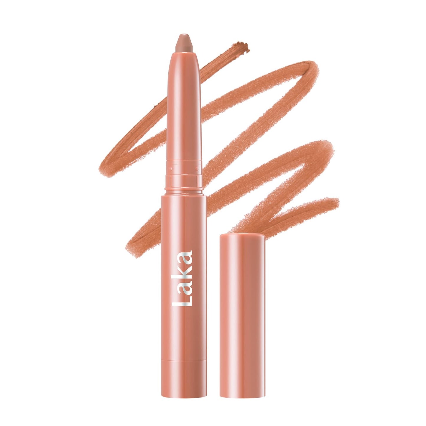 HotLaka Lip Liner - Smooth & Blendable Soft Matte Lip Contour Pencil for Shaping & Overlining Lips | Waterproof Formula, Oil-Cleanse Off, Long-Lasting Wear | #02 Suede Pink (Cool Nude Pink)