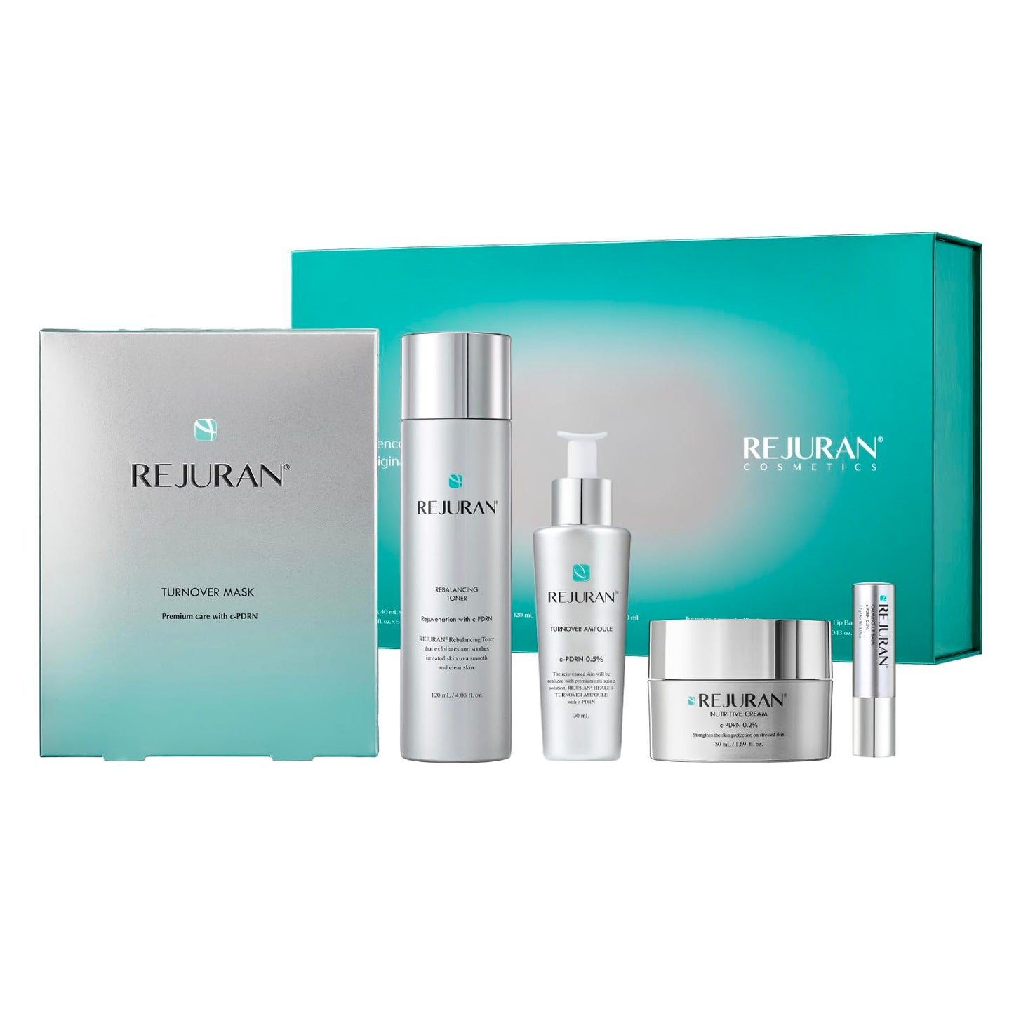 HotREJURAN® Turnover Ampoule, c-PDRN® – Original Salmon DNA PDRN Face Serum for Rejuvenation, Firming, Hydration & Youthful Glow, Refines Skin Texture. Korean Skincare (1.01 fl oz)