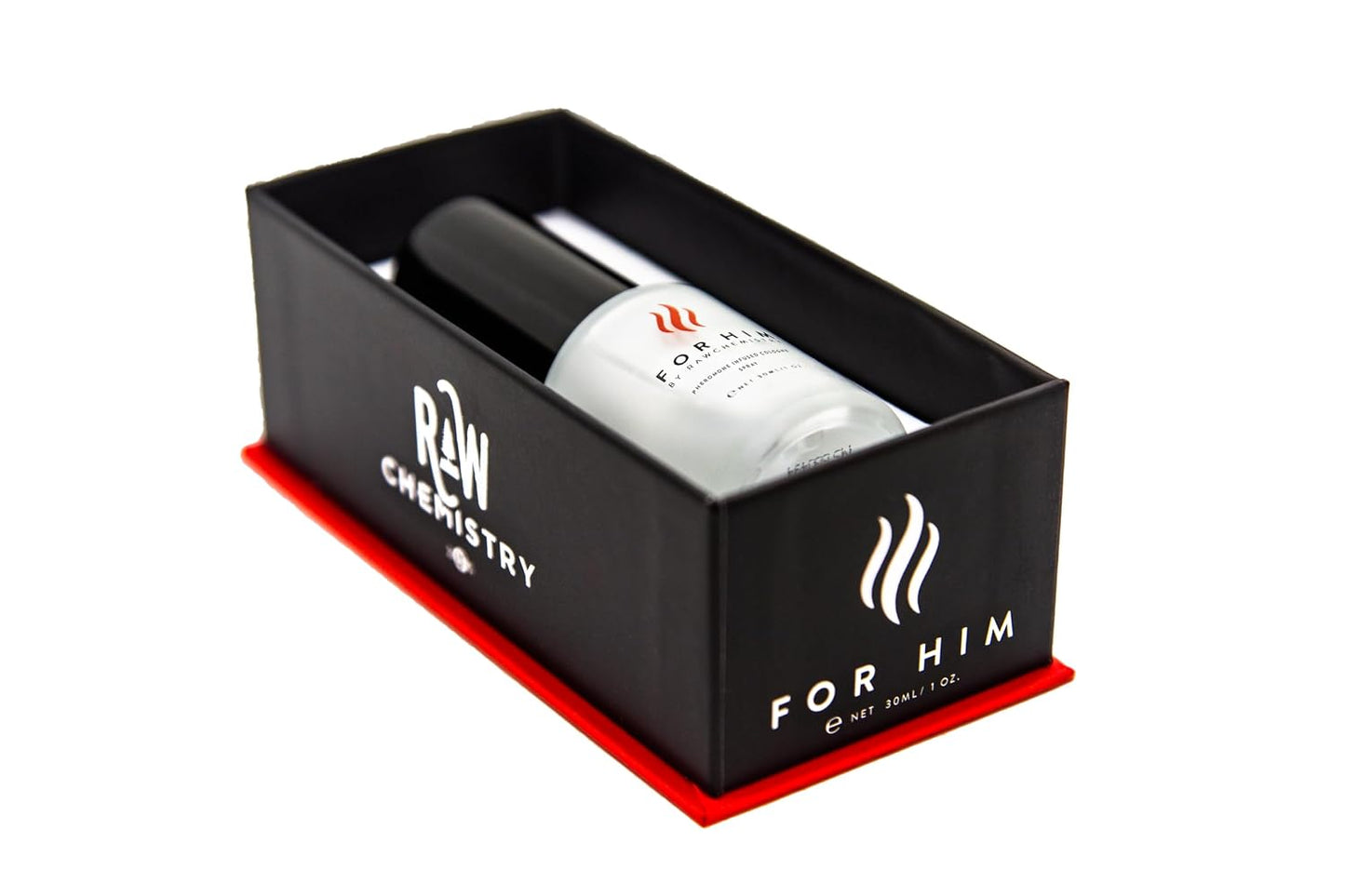 Hot Pheromone Infused Cologne for Men - For Him 1 oz Spray by RawChemistry | Long Lasting Perfume for Men, Mens Body Spray, Premium Cologne Oil Notes, Fine Fragrances for Men, All Day Daily Use, 1 Oz