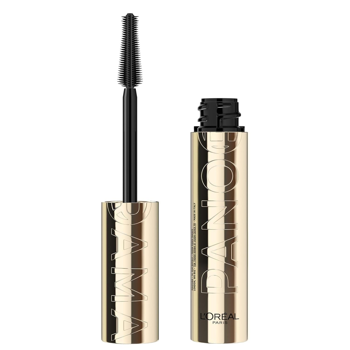 HotL'Oreal Paris Voluminous Panorama Mascara, Volumizing and Lengthening Mascara, Washable Longwear and Smudge Resistant Make Up, Blackest Black, 0.33 Fl Oz