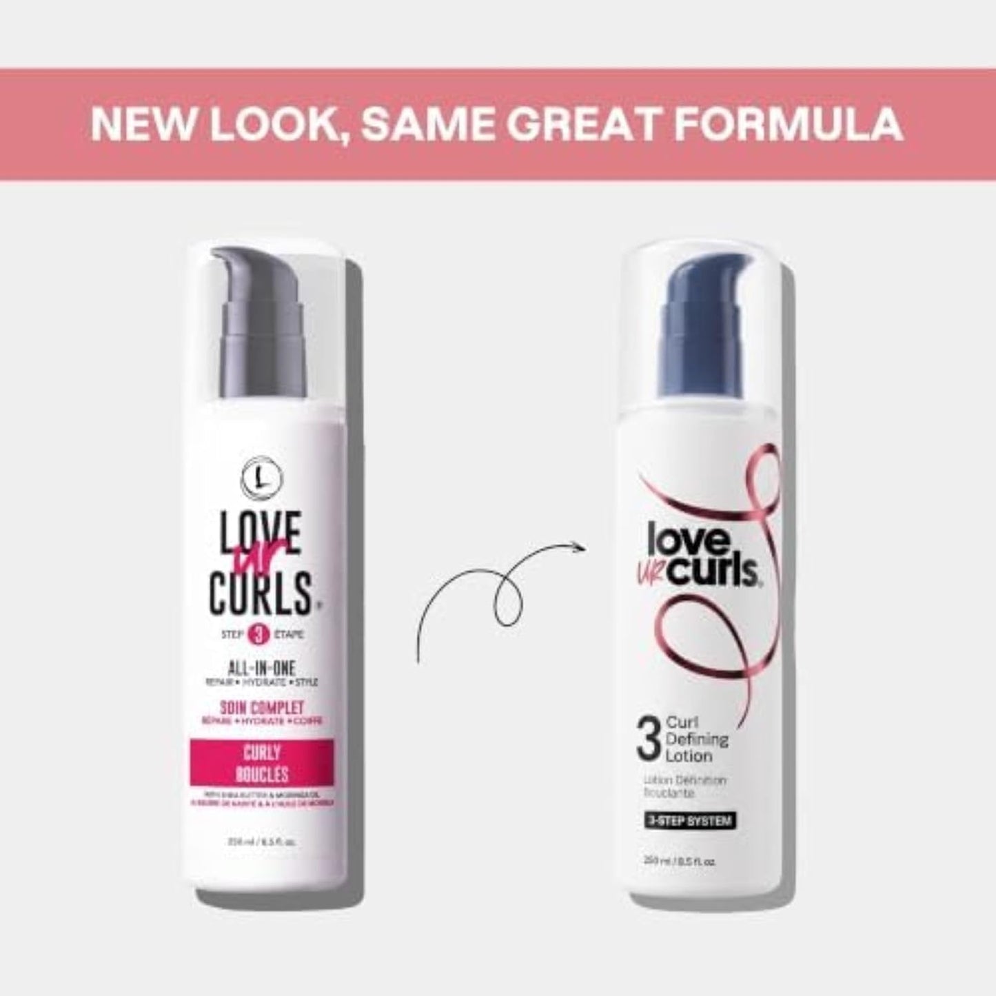 HotLove Ur Curls All In One Curl Cream Styler for Curly Hair, Anti Frizz Curl Defining Cream with Shea Butter, Hydrating Leave In Hair Treatment to Repair, Moisturize, Define & Style Curls, 250mL