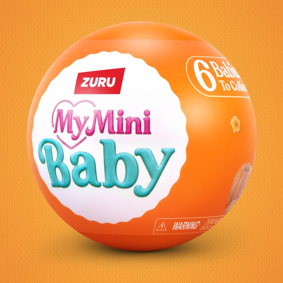 HotMy Mini Baby Pumpkin Patch Series 1 by ZURU – Collectible Mystery Capsule Baby Doll with Swaddle & Themed Accessory, Miniature Toy for Girls & Collectors.