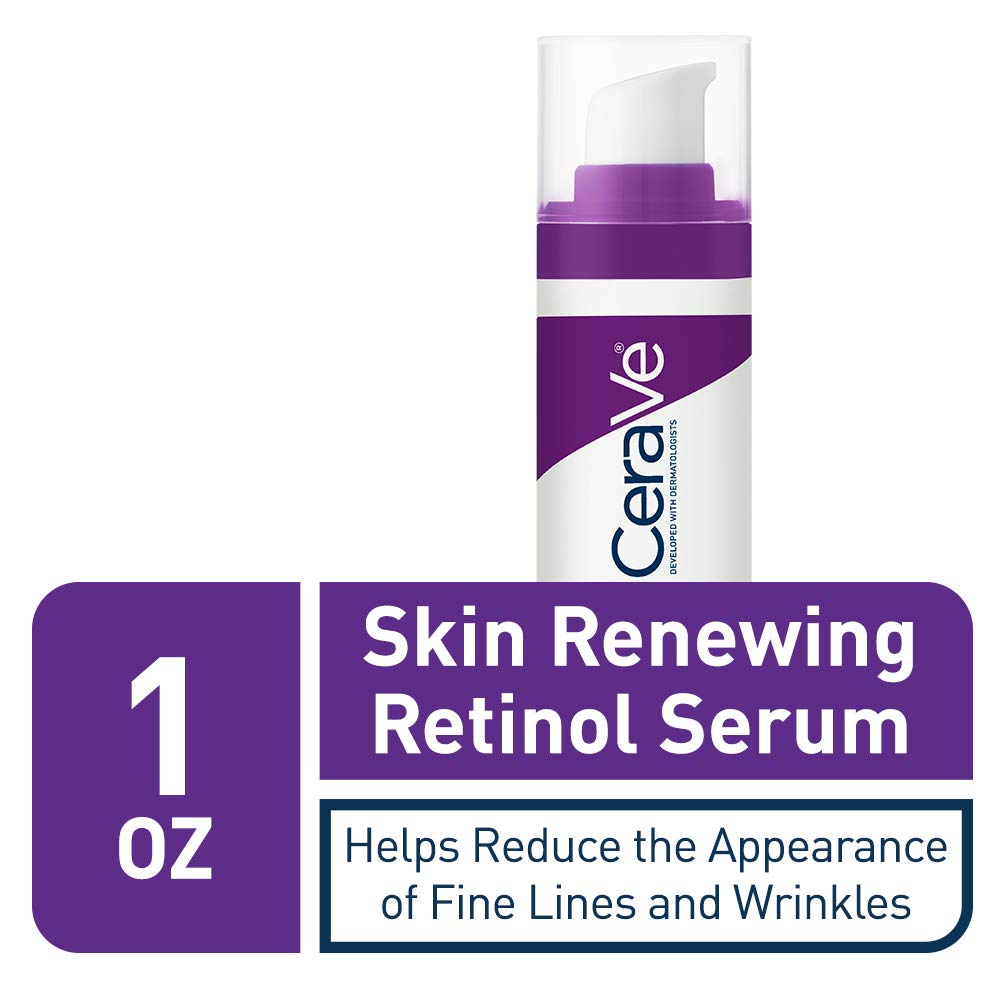 HotCeraVe Anti Aging Retinol Serum For Face, Encapsulated Retinol With Hyaluronic Acid, Niacinamide & Ceramides, Smooths Wrinkles & Fine Lines, Gentle Skin Brightening Serum, Fragrance Free, 1 Oz