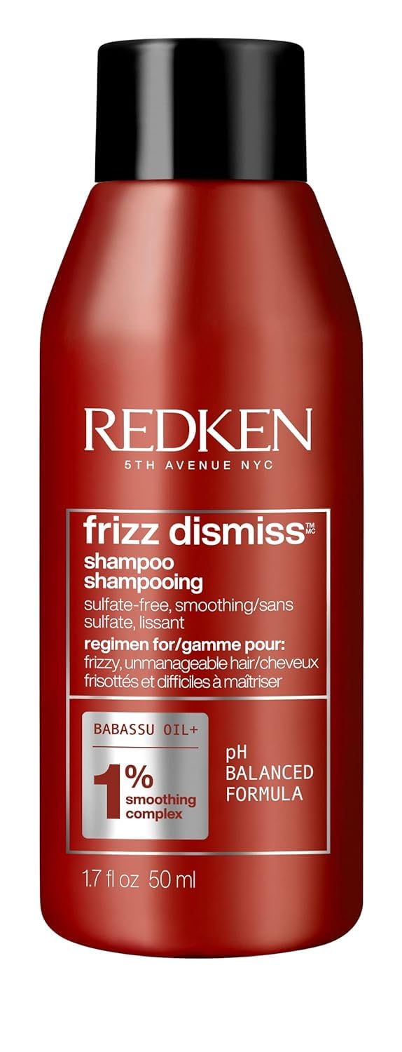 HotRedken Frizz Dismiss Shampoo For Frizzy Hair - Provides Smoothness & Shine, Weightless Frizz Control, Sulfate-Free