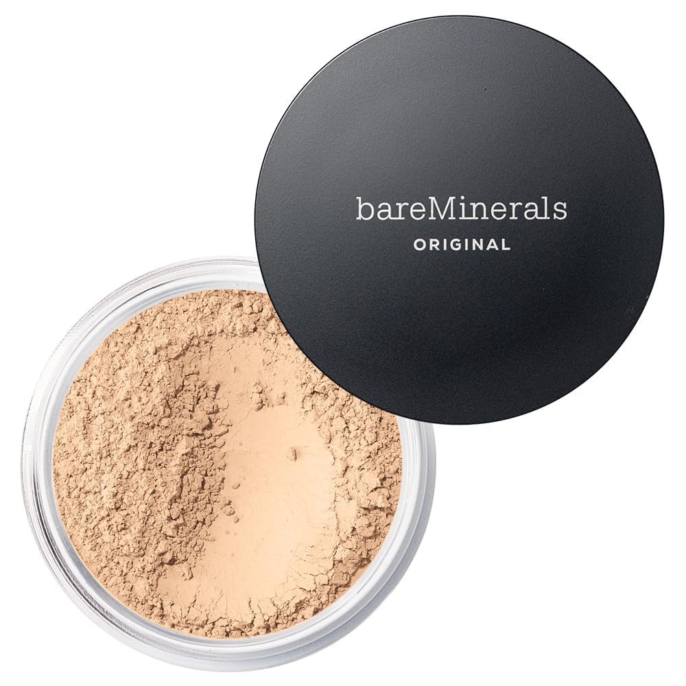 HotbareMinerals Original Loose Powder Foundation SPF 15 - Powder Face Makeup with Added Sun Protection - Sheer to Full Coverage Foundation