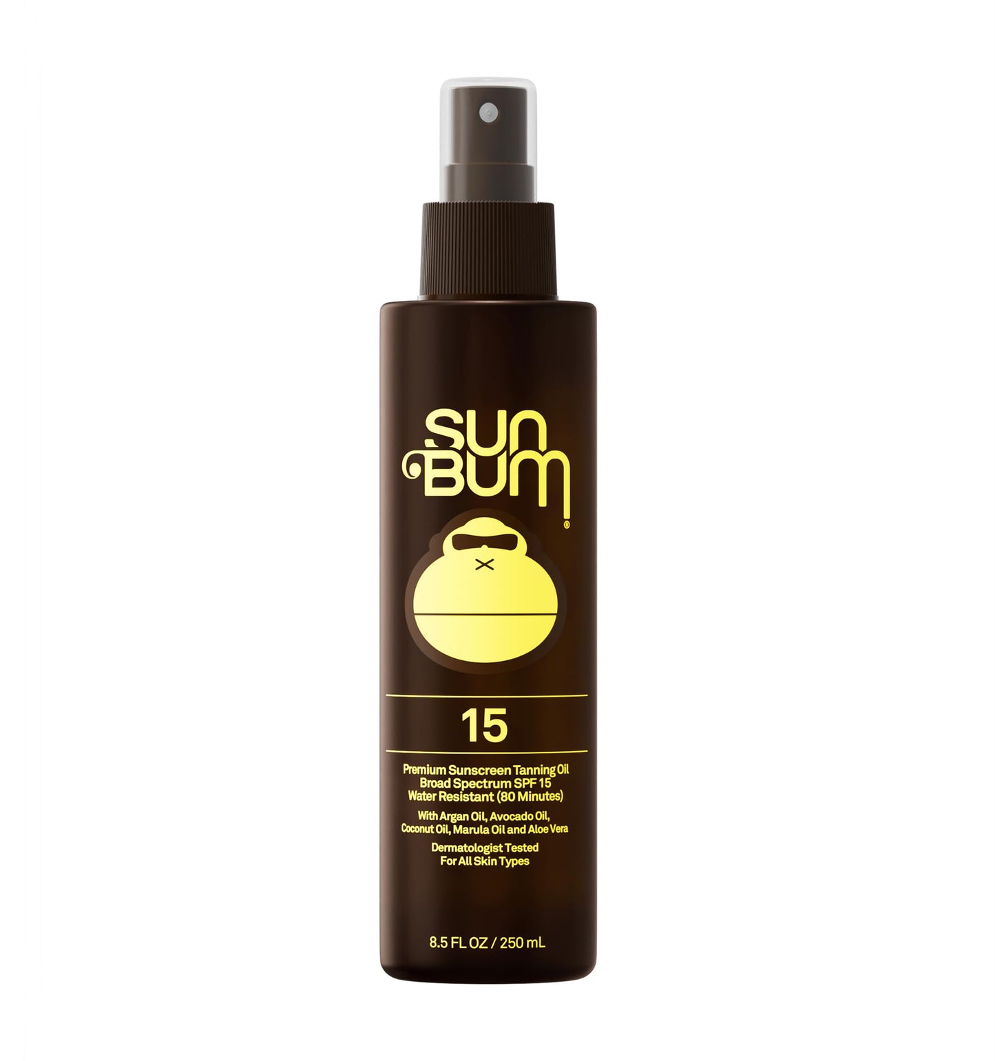 HotSun Bum SPF 15 Moisturizing Tanning Oil - Vegan and Hawaii 104 Act Compliant (Without Octinoxate & Oxybenzone) - Broad Spectrum Moisturizing - UVA/UVB Protection - 8.5 oz