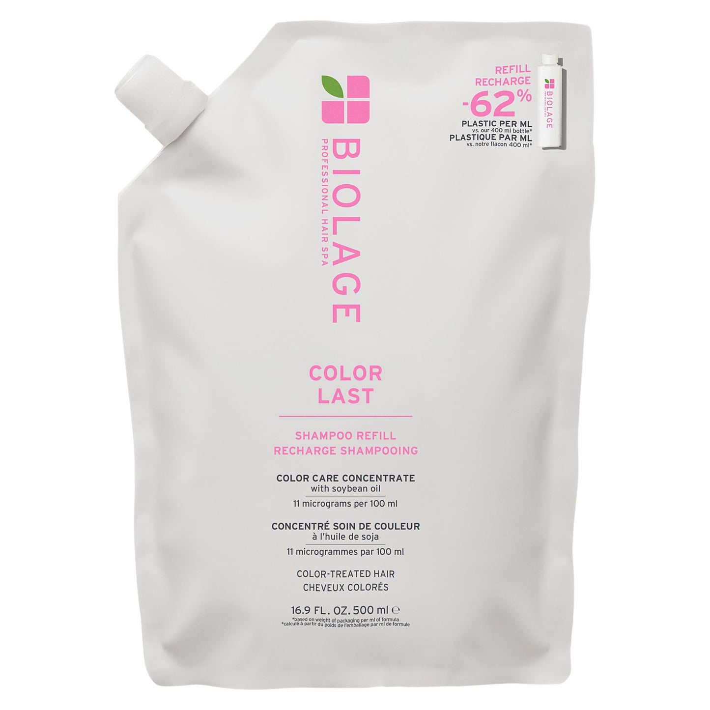 HotBiolage Color Last Shampoo - For Color-Treated Hair, Gently Cleanses, Nourishes, Strengthens, Hydrates and Adds Shine, Soybean Oil & Stearic Acid, Paraben & Mineral Oil-Free, Vegan